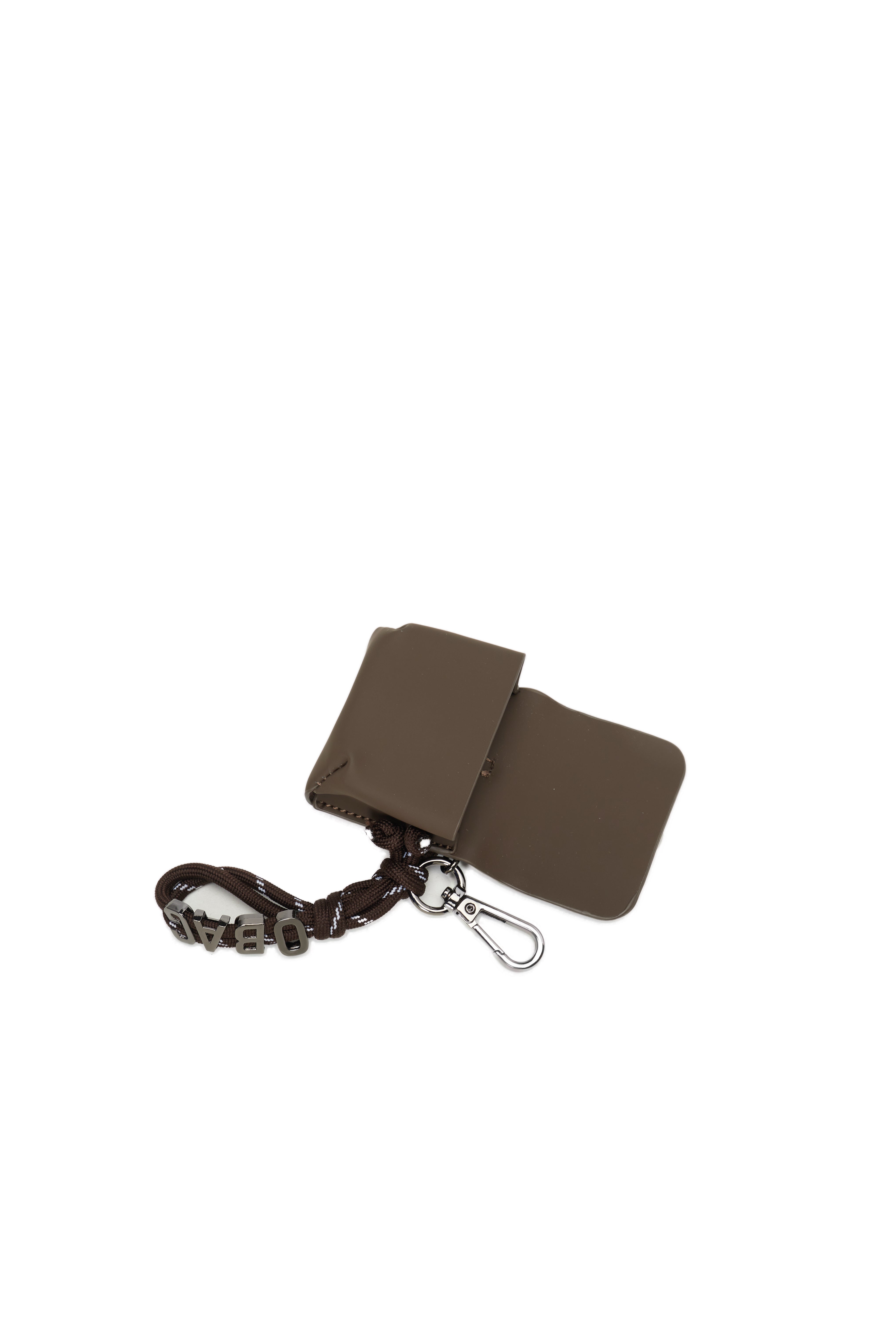 Accessoire Charms Pods Avec Mousqueton O Bag Crocus Tissu Gommé Chocolat