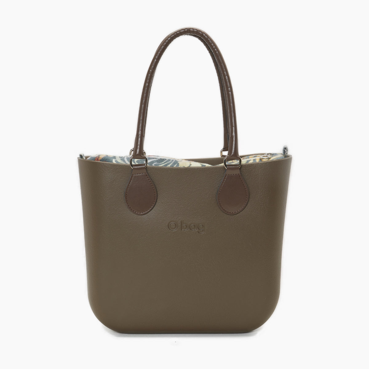 Borsa Composta O Bag Mini Manico Midi E Sacca Tessuto Vanila Rose Noce