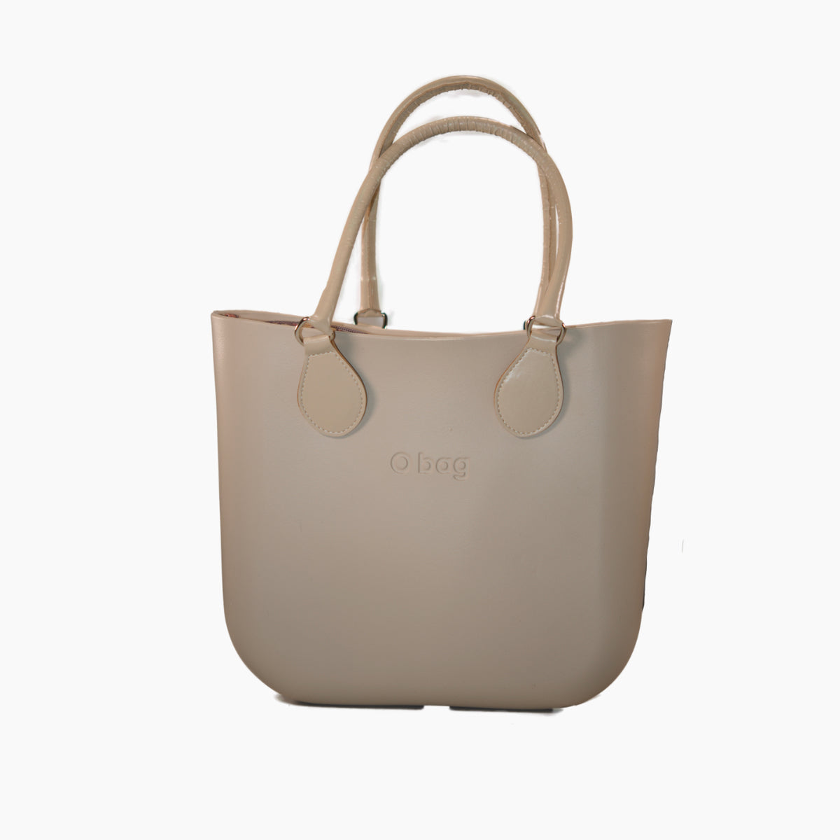 Komplette O Bag Mini mit Midi-Henkel und Innentasche aus Winter-Arabesque-Stoff