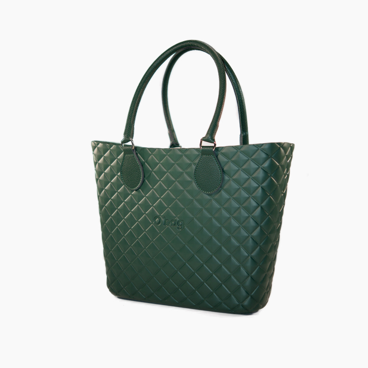 O Bag Urban Midi Complet avec Anse Midi et Pochette Intérieure en Tissu Wild Berries Vert