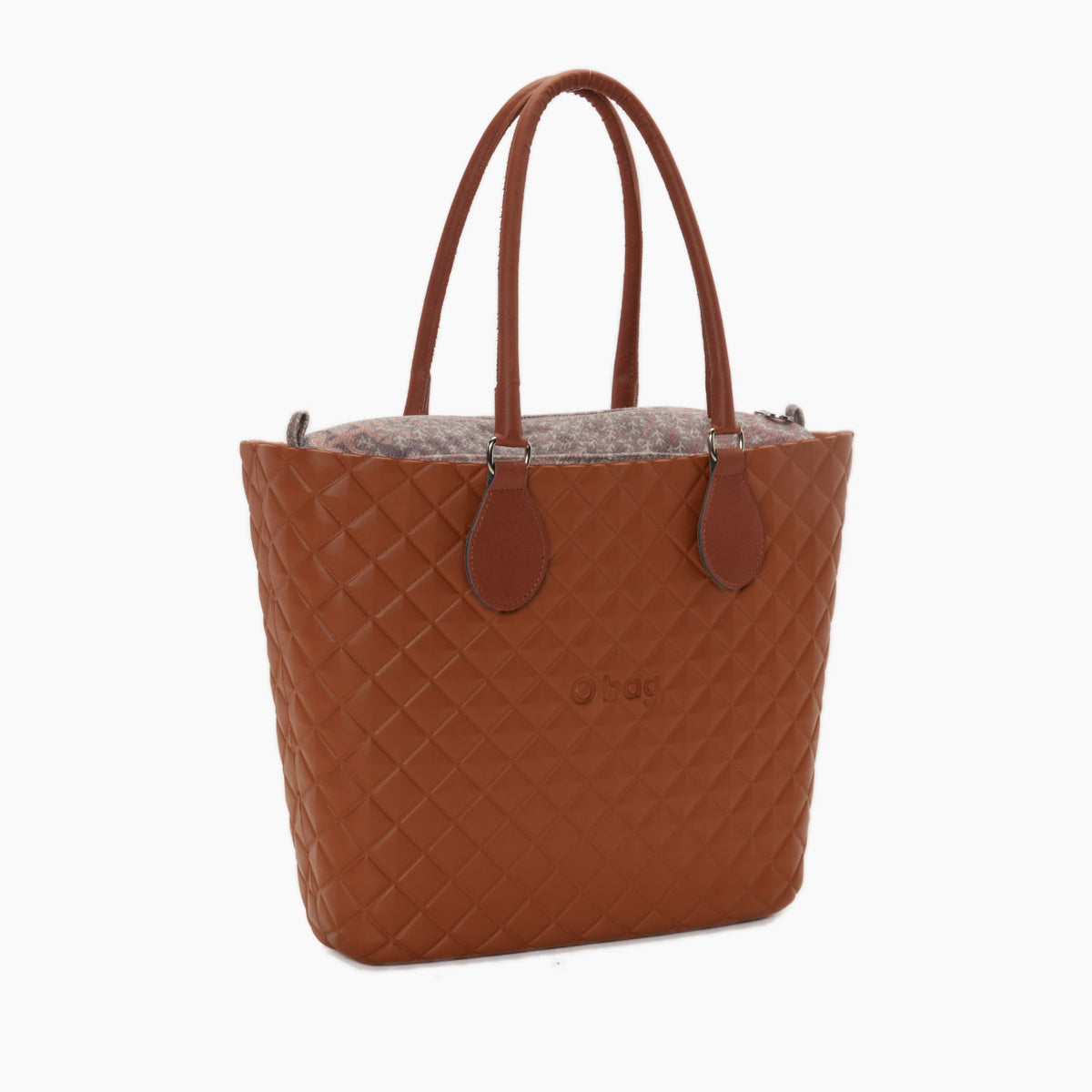 Borsa Composta O Bag Urban Midi Manico Midi E Sacca Tessuto Bouquet D'Autunno Brioche
