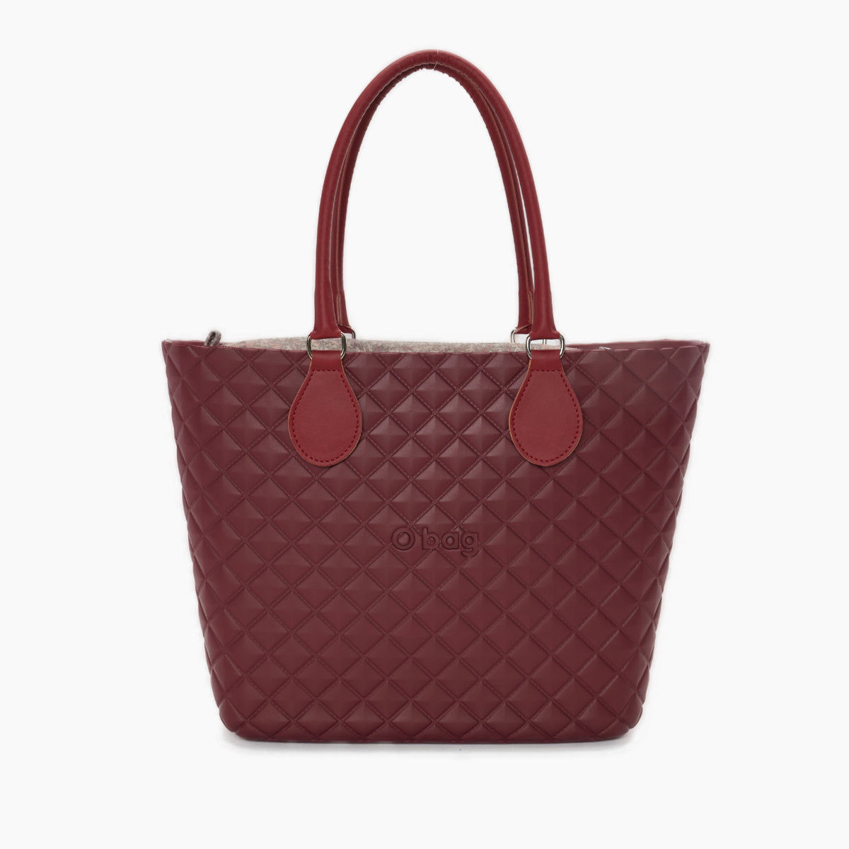 Assembled Bag O Bag Urban Midi Midi Handle And Inner Bag Fabric Bouquet D'Autunno Berry