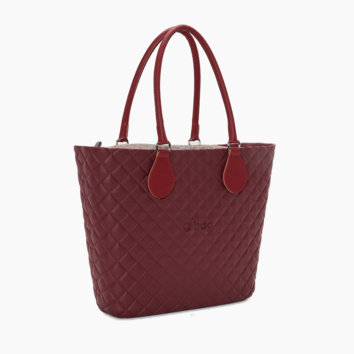 Assembled Bag O Bag Urban Midi Midi Handle And Inner Bag Fabric Bouquet D'Autunno Berry