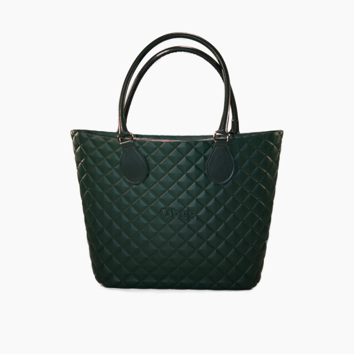 Borsa Composta O Bag Urban Midi Manico Midi E Sacca Tessuto Passiflora Verde