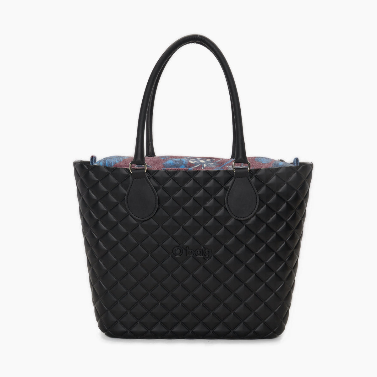 Assembled Bag O Bag Urban Midi Midi Handle And Inner Bag Fabric Wild Berries Black