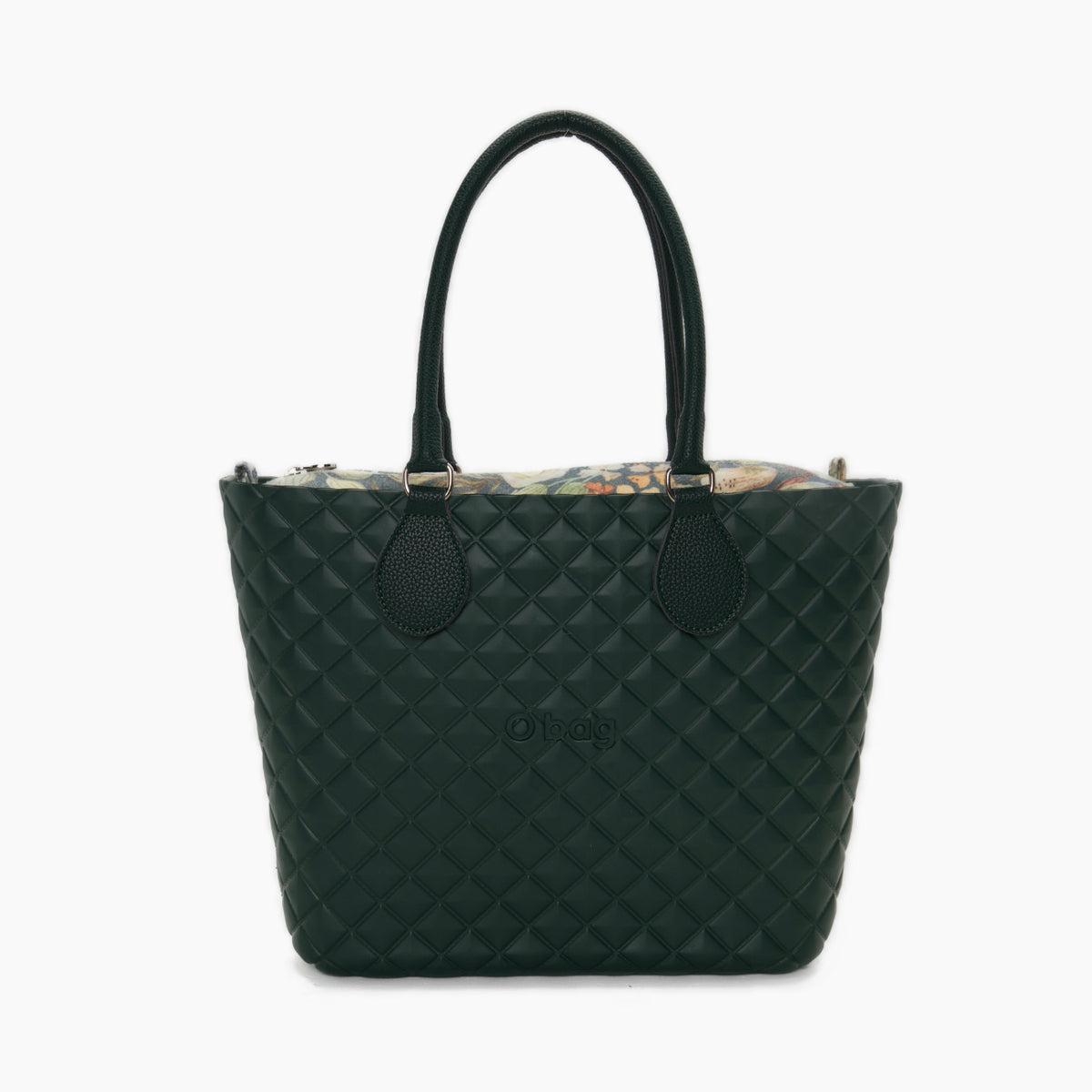 Bolso Compuesto O Bag Urban Midi Asa Midi Y Bolsa Interior Tejido Vanilla Rose Verde Edén