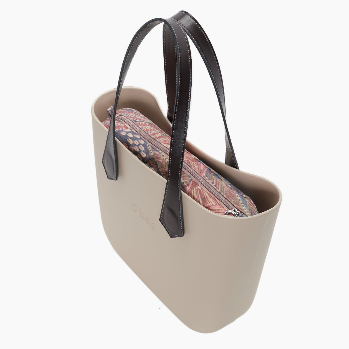 Borsa Composta O Bag Manico Lungo A Punta E Sacca Tessuto Dry Garden Sabbia