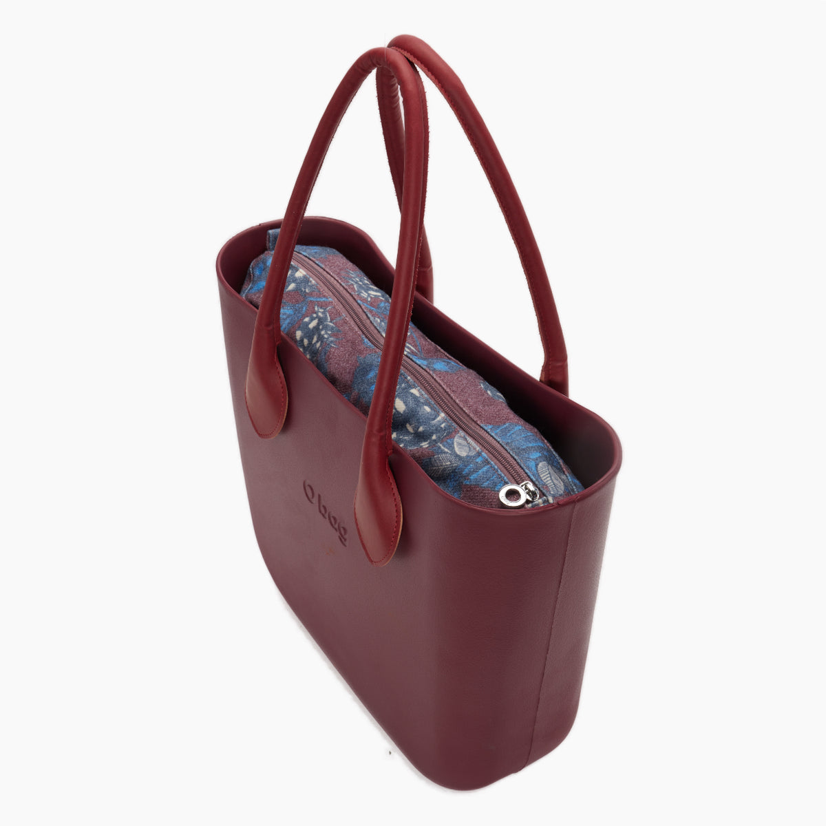 Borsa Composta O Bag Manico Lungo A Cuore E Sacca Tessuto Wild Berries Berry