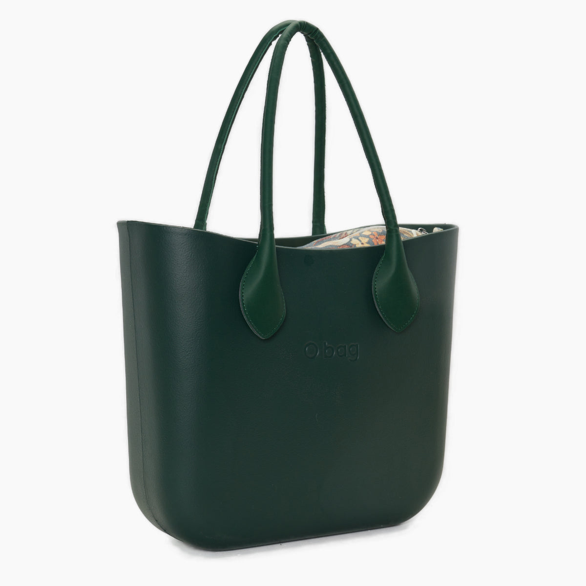 Zusammengesetzte Tasche O Bag Langer Henkel In Herzform Und Innentasche Stoff Vanilla Rose Edengrün