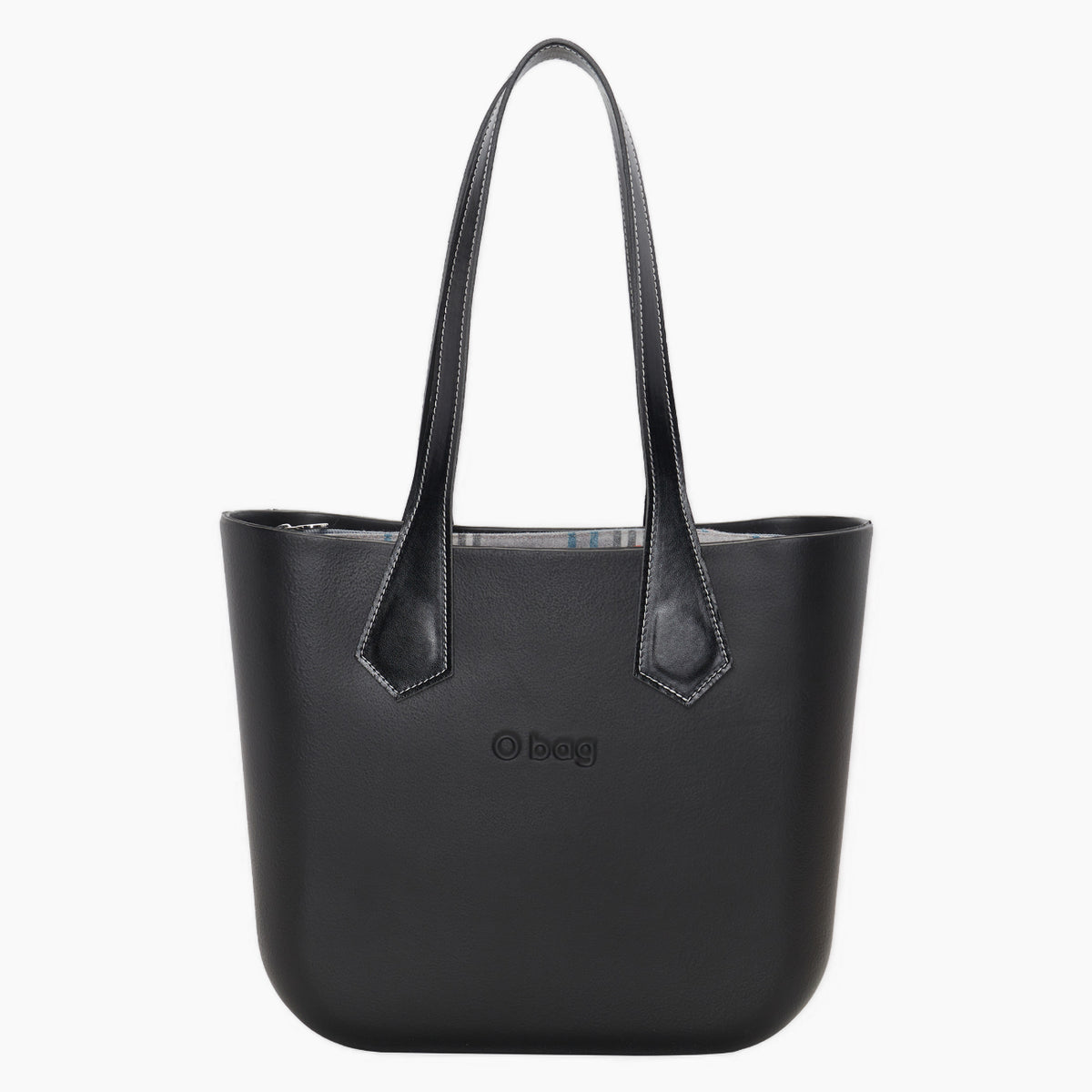 Komplette O Bag Mini mit Langer Spitzhenkel und Innentasche aus Scottish-Dark-Stoff