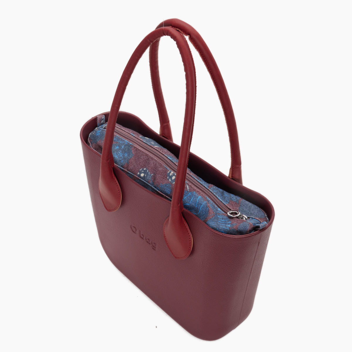 Sac Composé O Bag Mini Anse Longue En Forme De Cœur Et Sac Intérieur Tissu Wild Berries Berry
