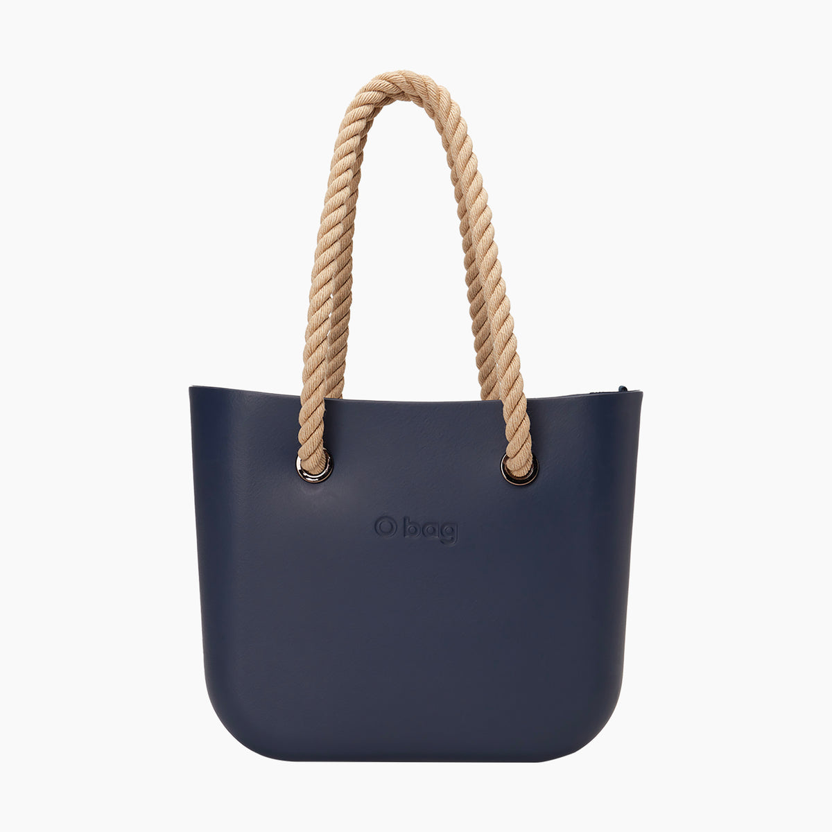 Assembled Bag Obag Mini Long Rope Handle And Inner Bag Fabric Canvas Navy Blue