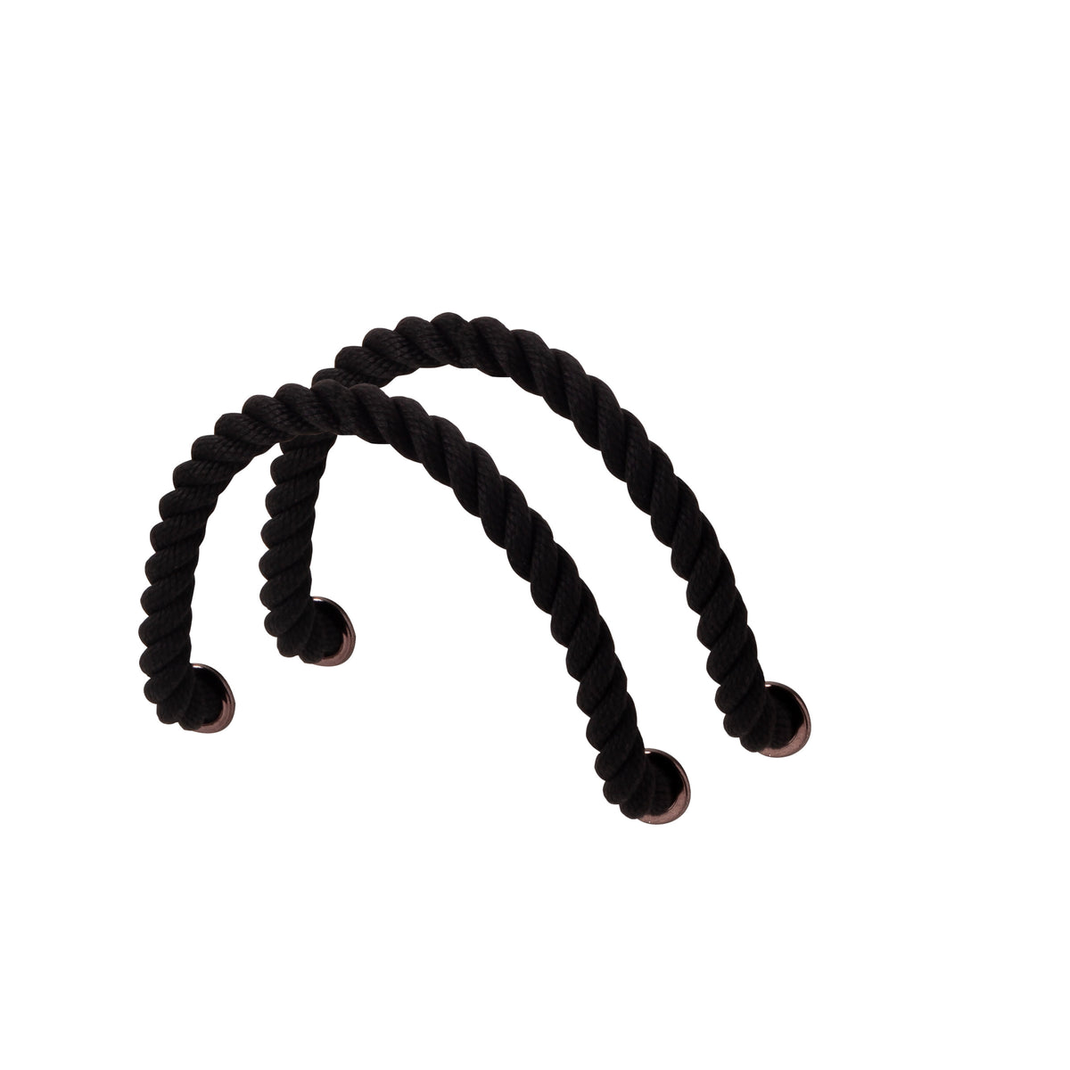 Short black rope handle