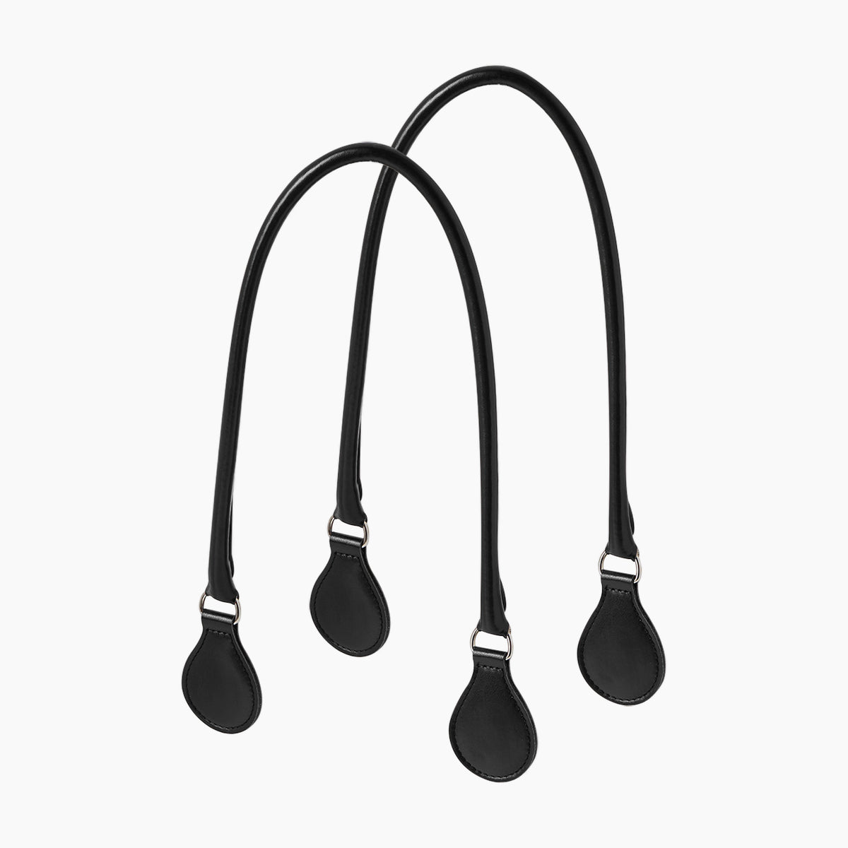 Asa Tubular Larga de Tejido Sintético Liso - Negro