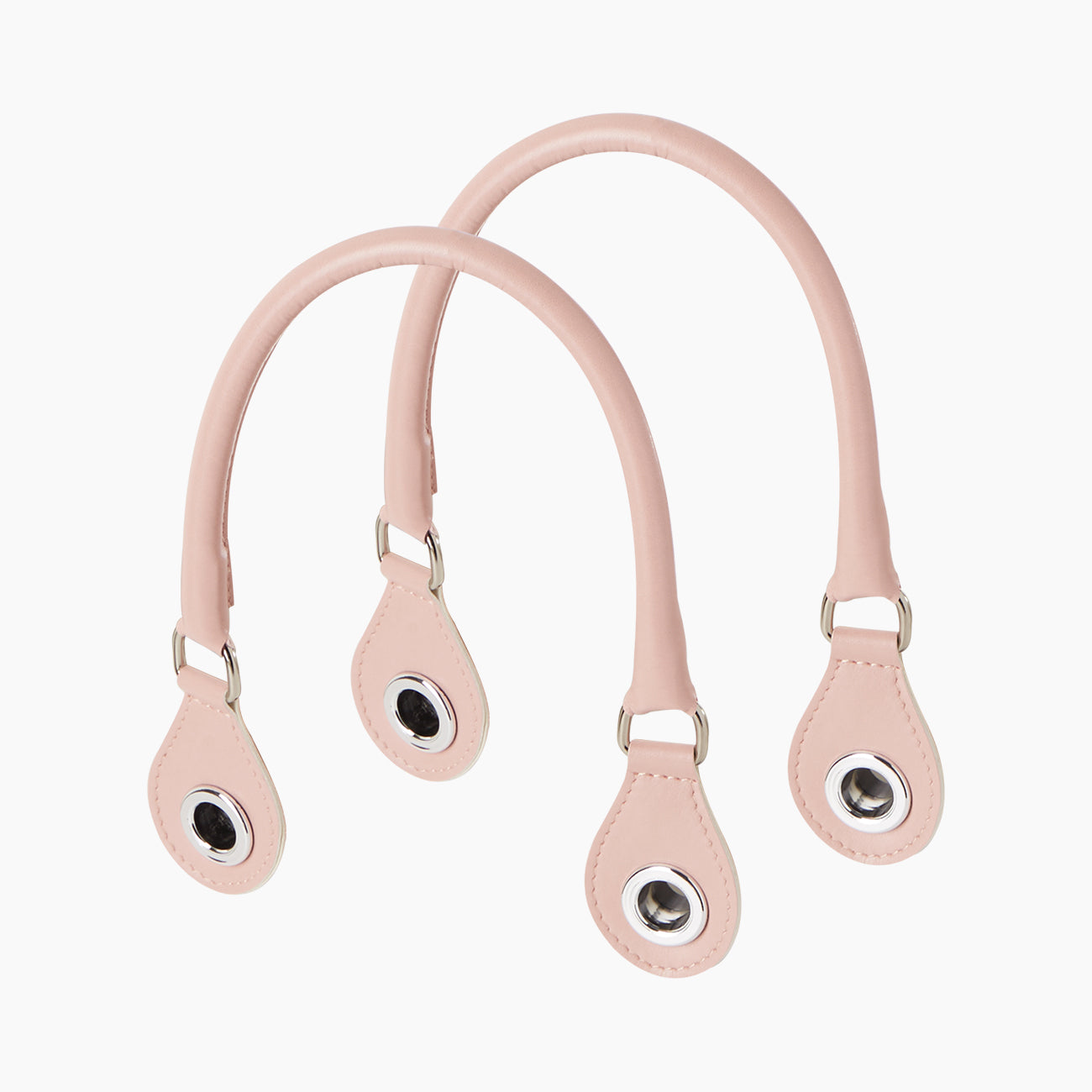 Kurzer Perforierter Doppel-Tropfenhenkel Mit D-Ring Synthetikgewebe In Nappa-Easy-Optik Erika