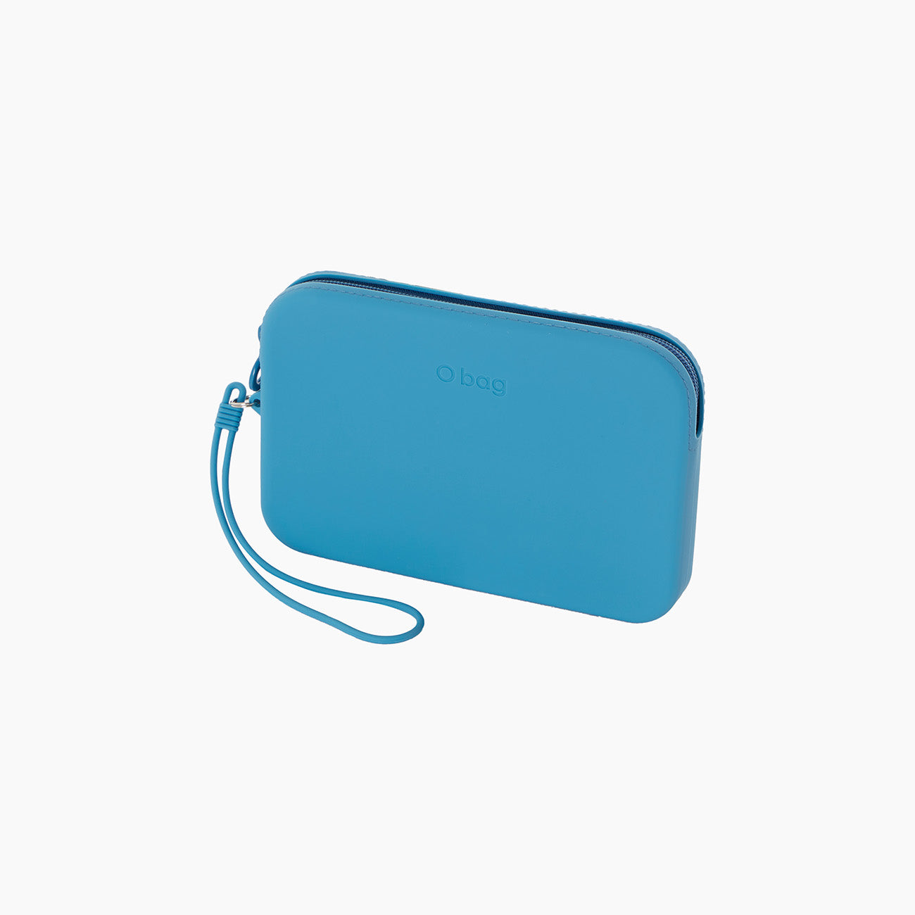 Accessory Pouch With Zip And Short Handle O Bag Fiesta Silicone Light Blue