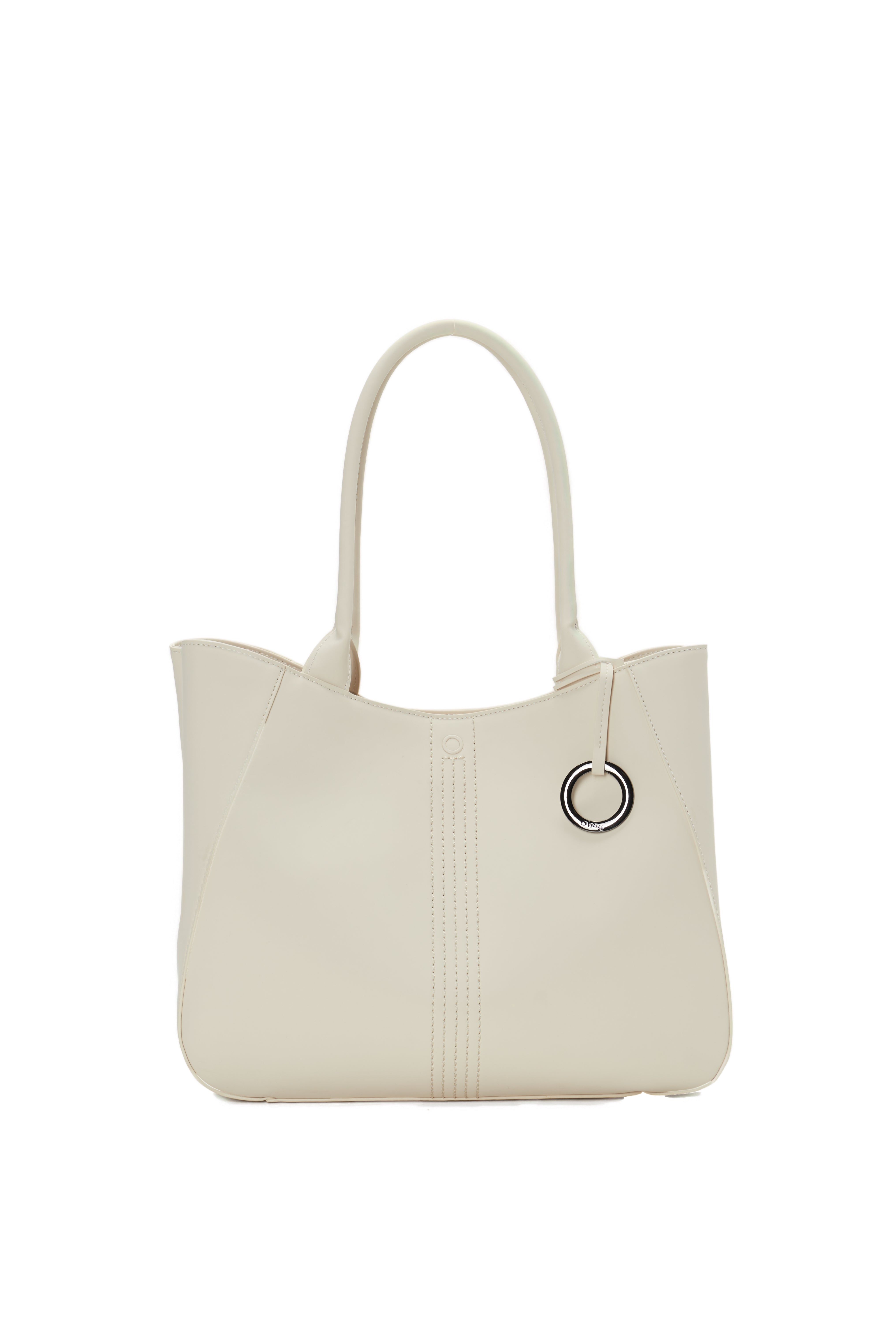 Sac Shopper Complet Avec Fermeture Éclair O Bag Courmayer Tissu Gommé Beurre