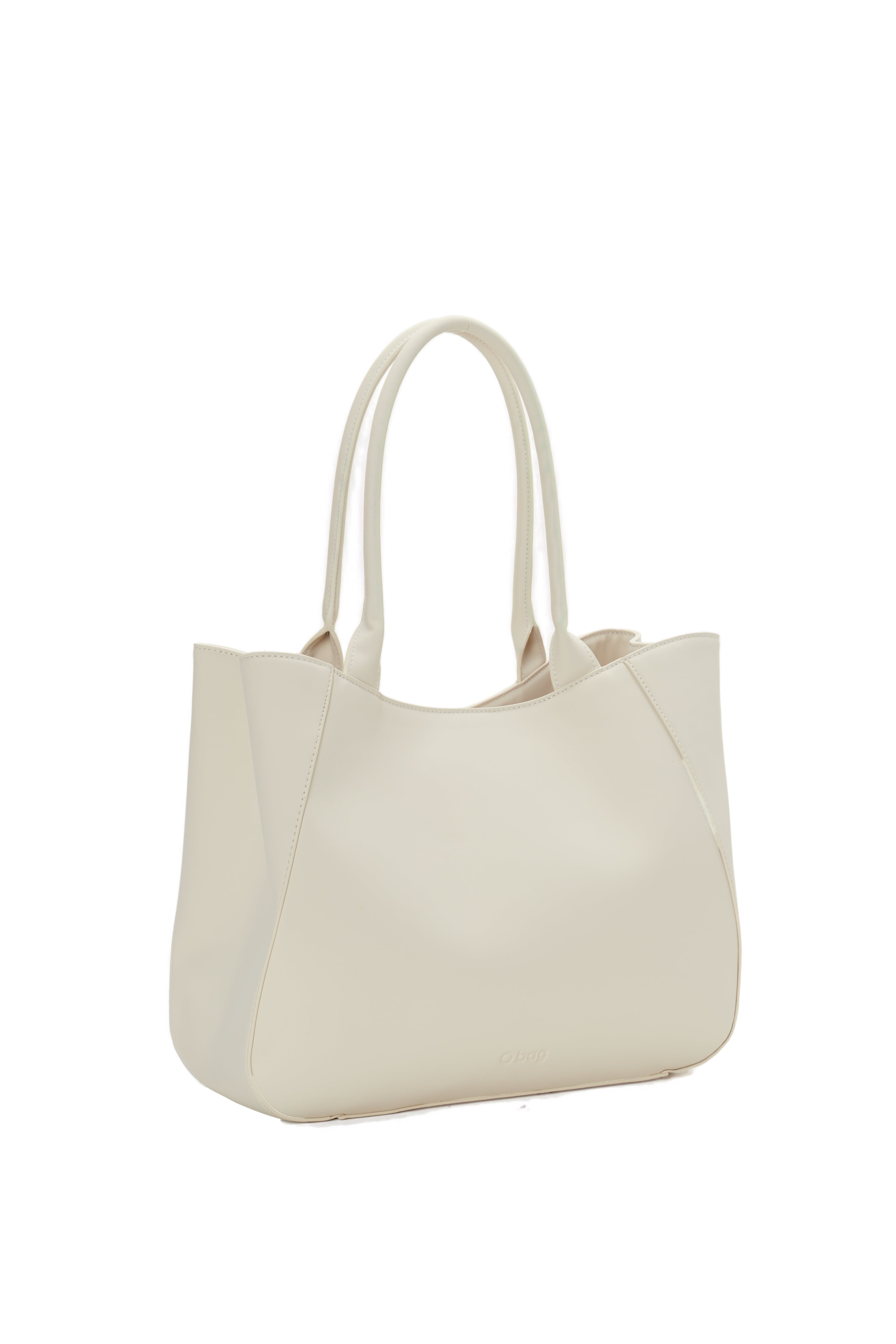 Sac Shopper Complet Avec Fermeture Éclair O Bag Courmayer Tissu Gommé Beurre