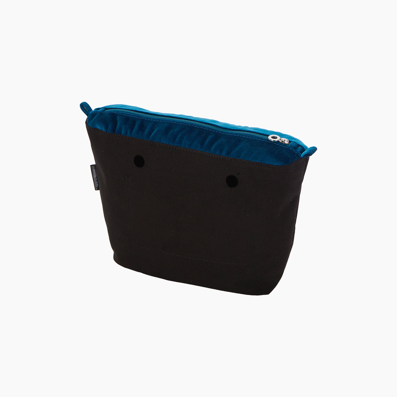 Innentasche Mit Reissverschluss O Bag Mini Stoff Chenille Lagunenblau