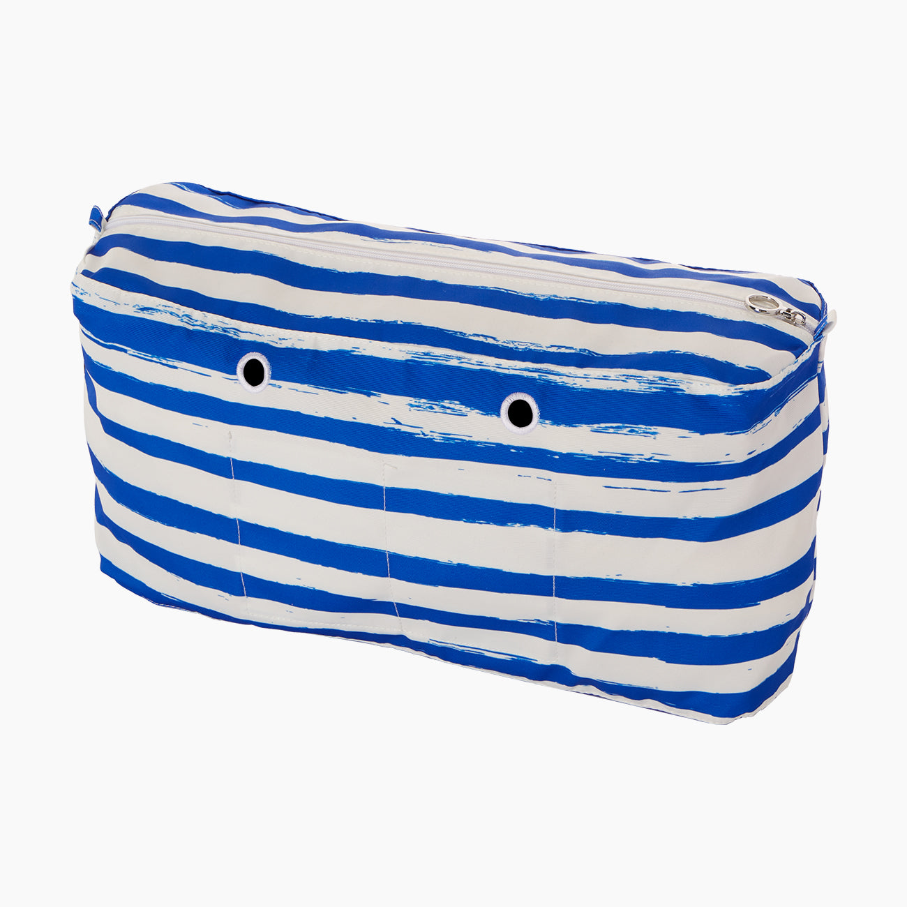 Innentasche Mit Reissverschluss O Bag Beach Stoff Baumwolle Polyester Druck Streifen Marine