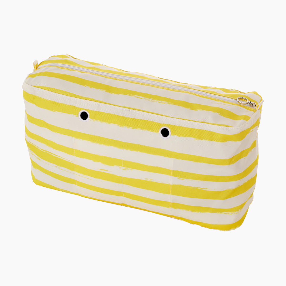 Sacca interna zip O bag Beach tessuto cotone poliestere stampa riga fresia
