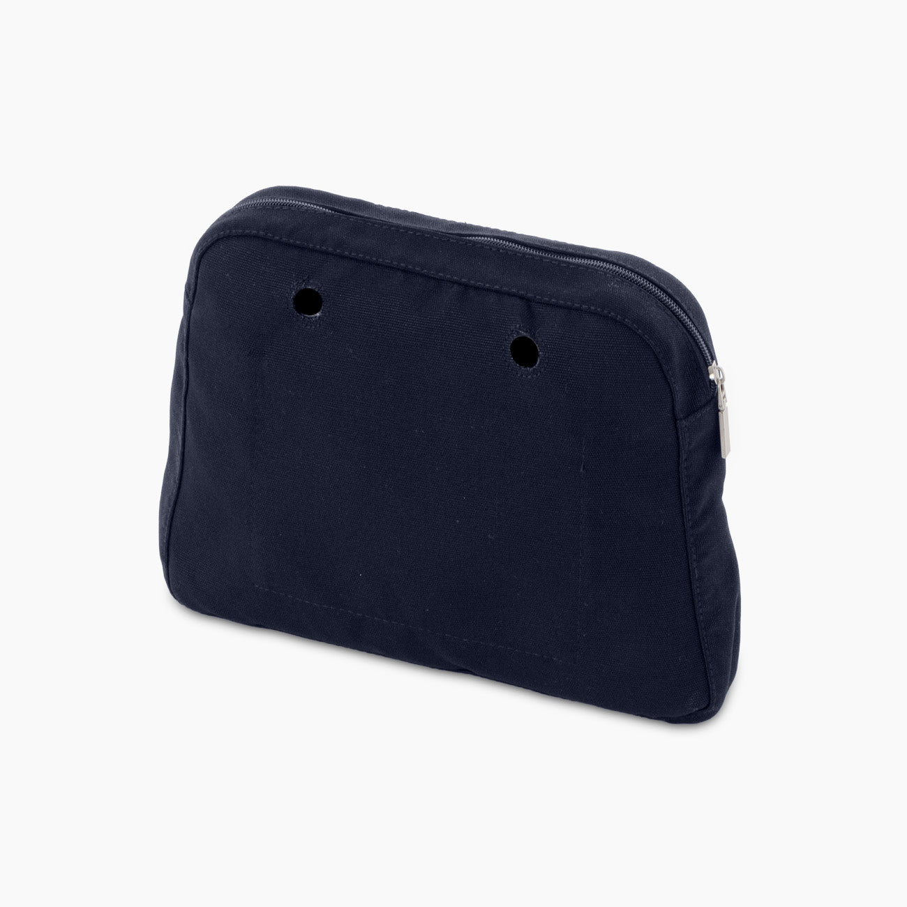 O bag reverese Innentasche aus marineblauem Canvas