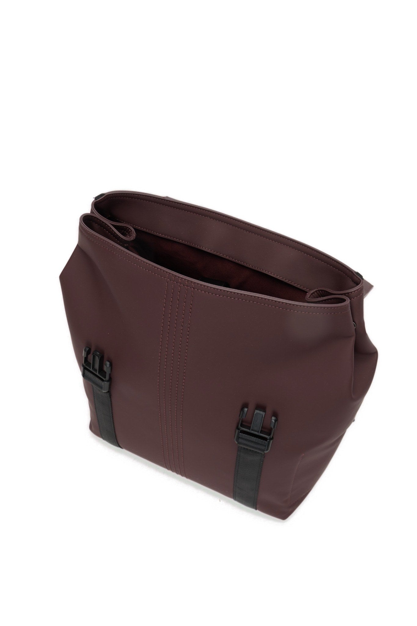 Sac À Dos Complet Avec Bretelle O Bag Livigno Tissu Gommé Bordeaux