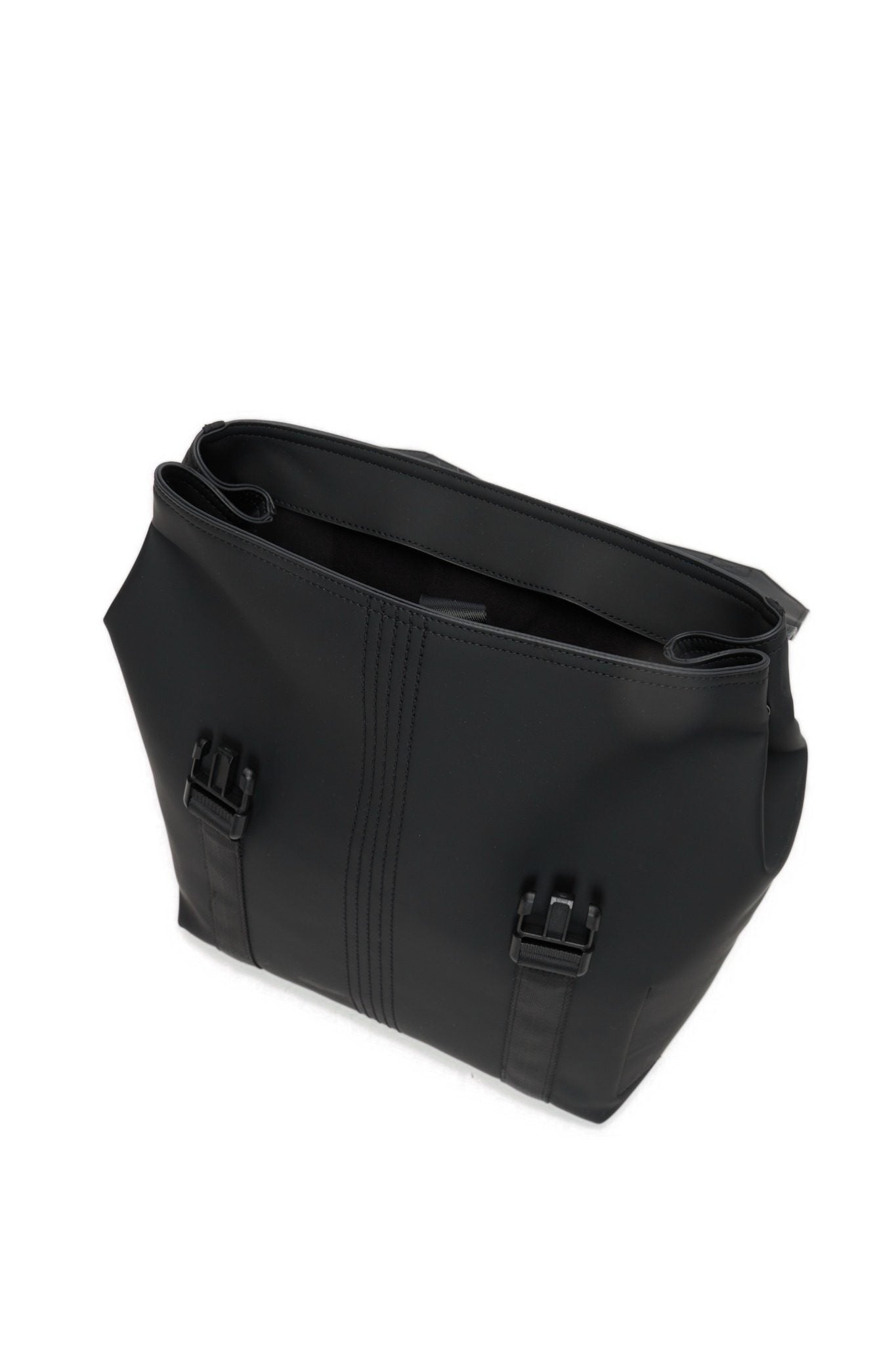 Sac À Dos Complet Avec Bretelle O Bag Livigno Tissu Gommé Noir