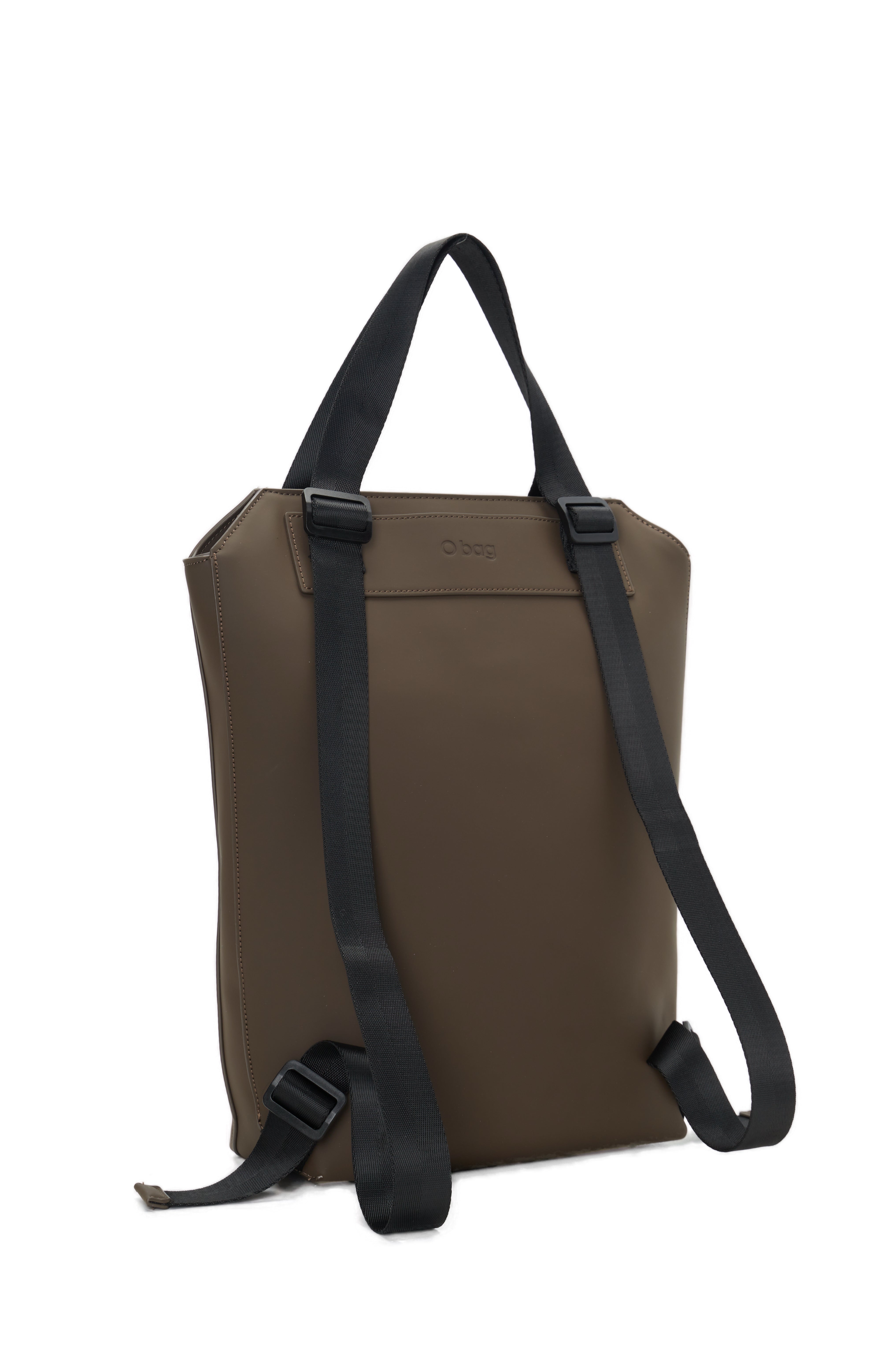 Sac À Dos Complet Avec Fermeture Éclair Et Poche O Bag Zermatt Tissu Gommé Chocolat