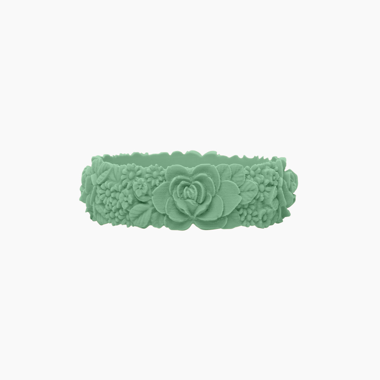 O Bracelet Flower Big Silikon Salbei