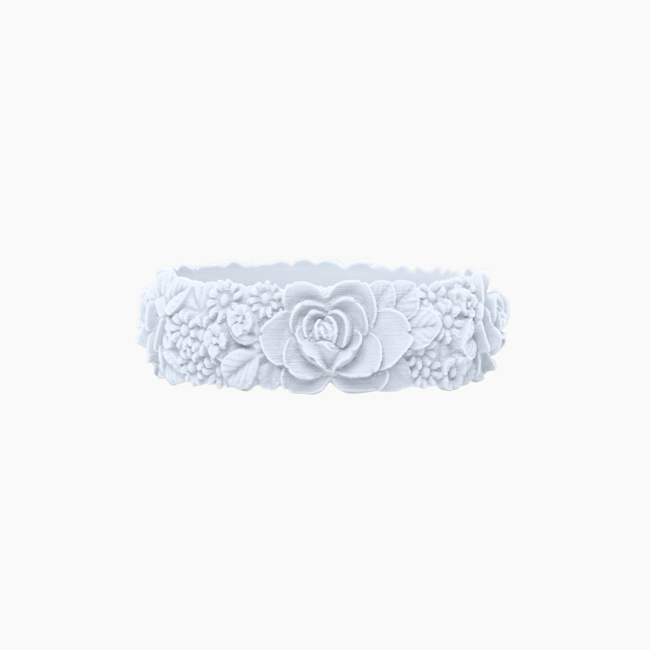 O Bracelet flower big silicone neve