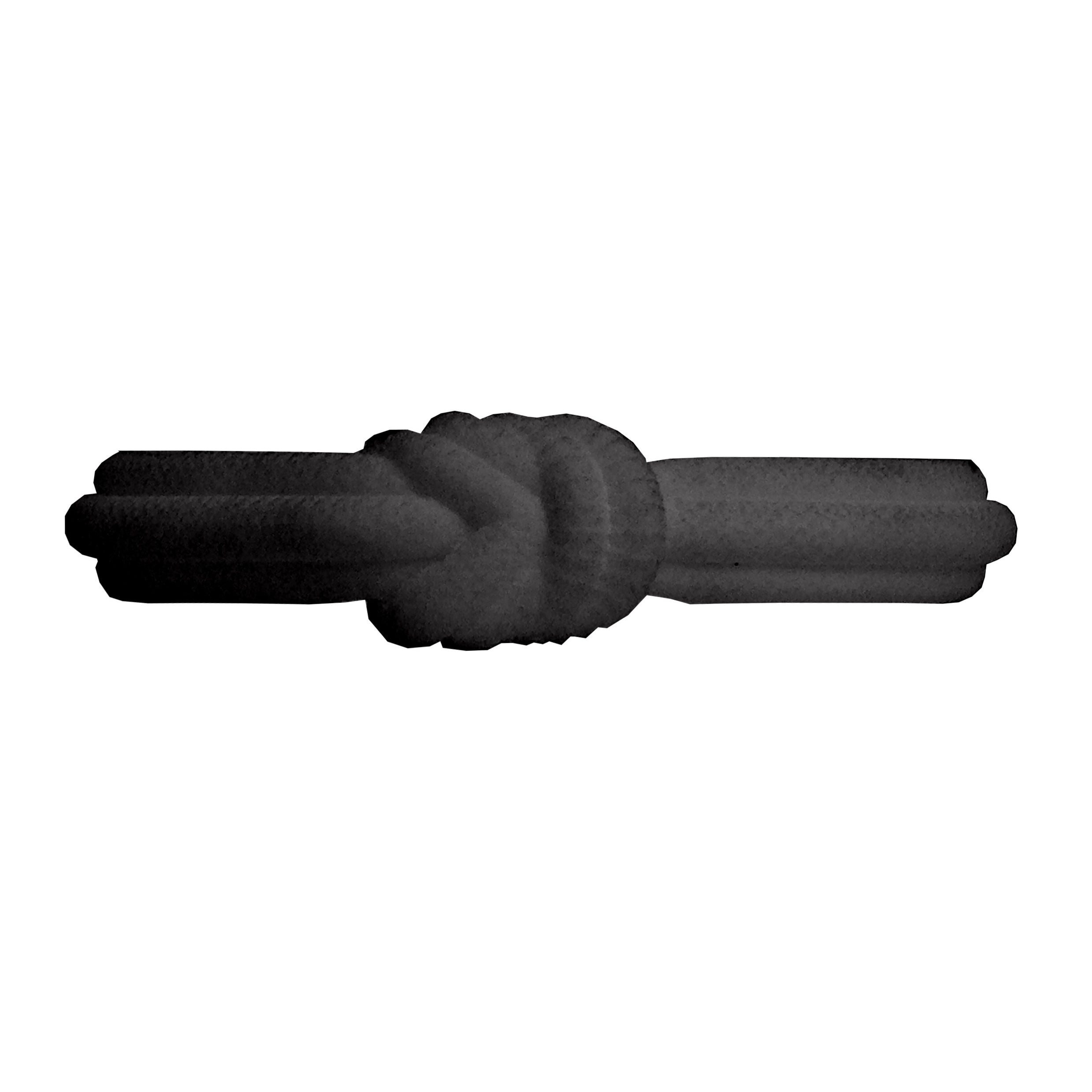 O Bracelet knot single silicone nero