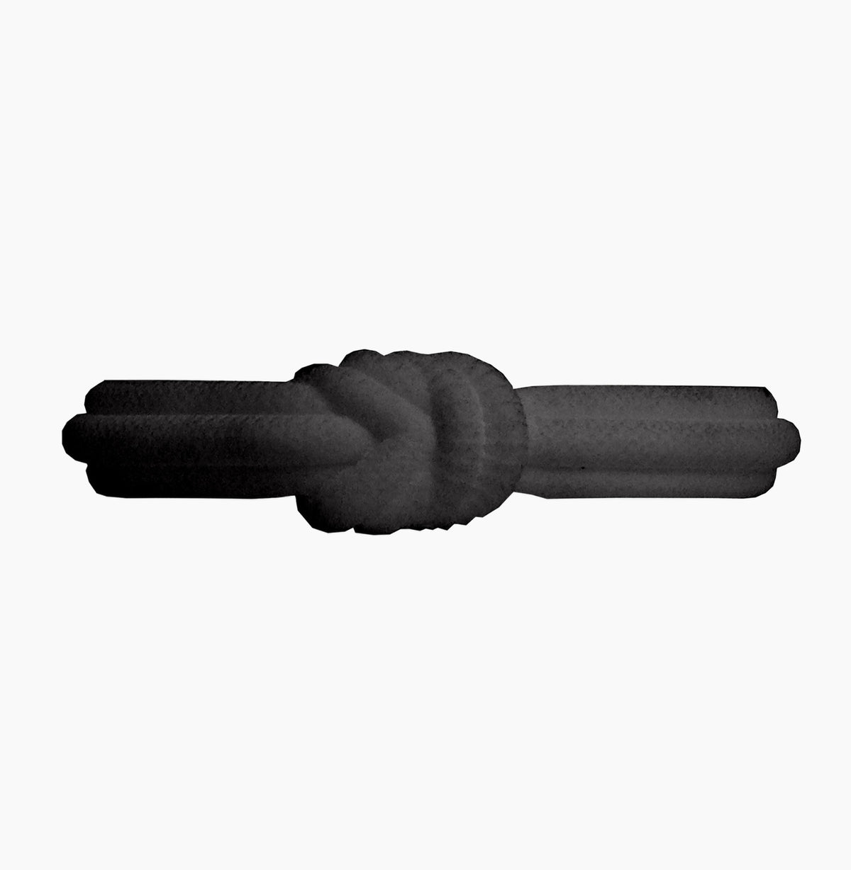O Bracelet knot single silicone nero