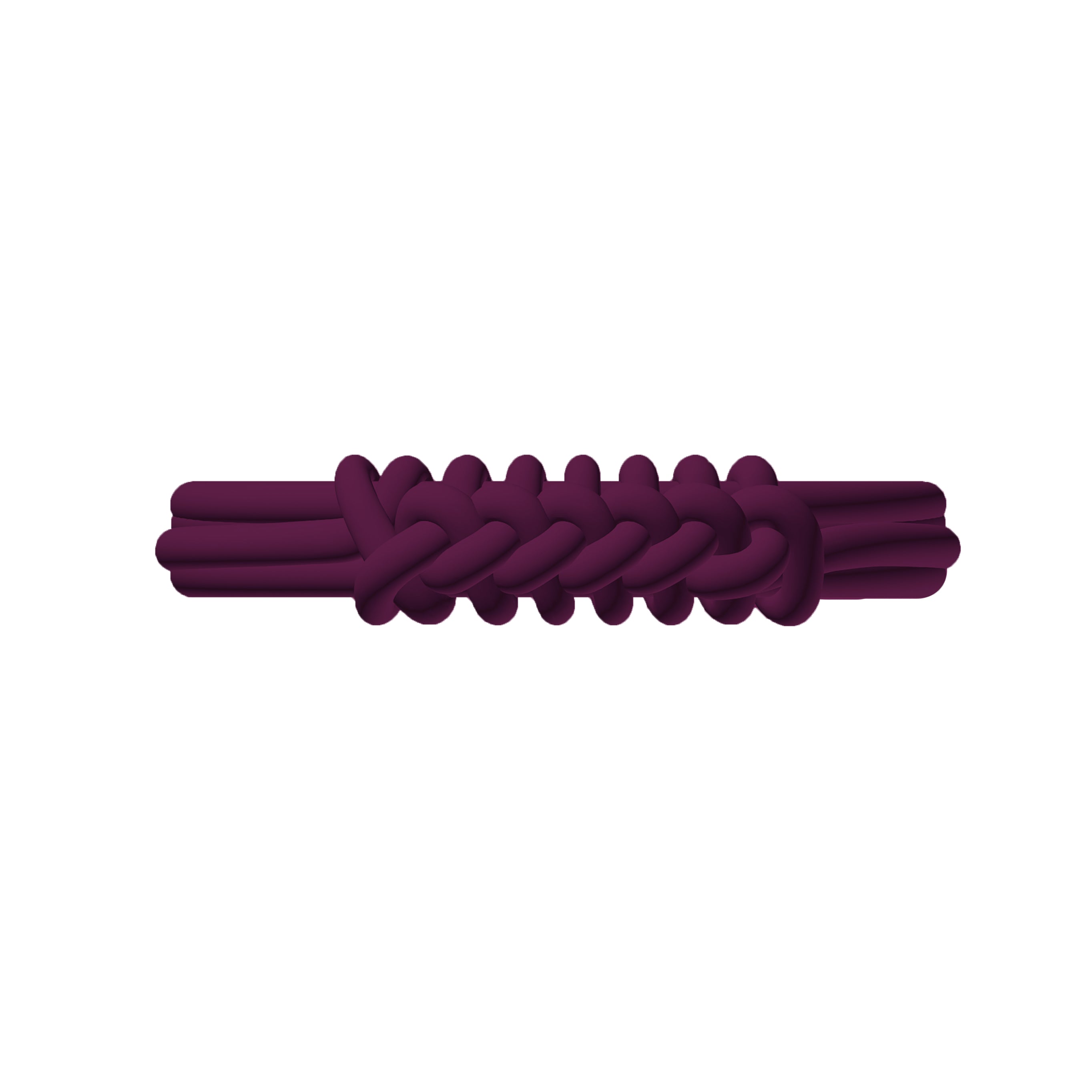 O Bracelet Knot Double Silicone Bordeaux