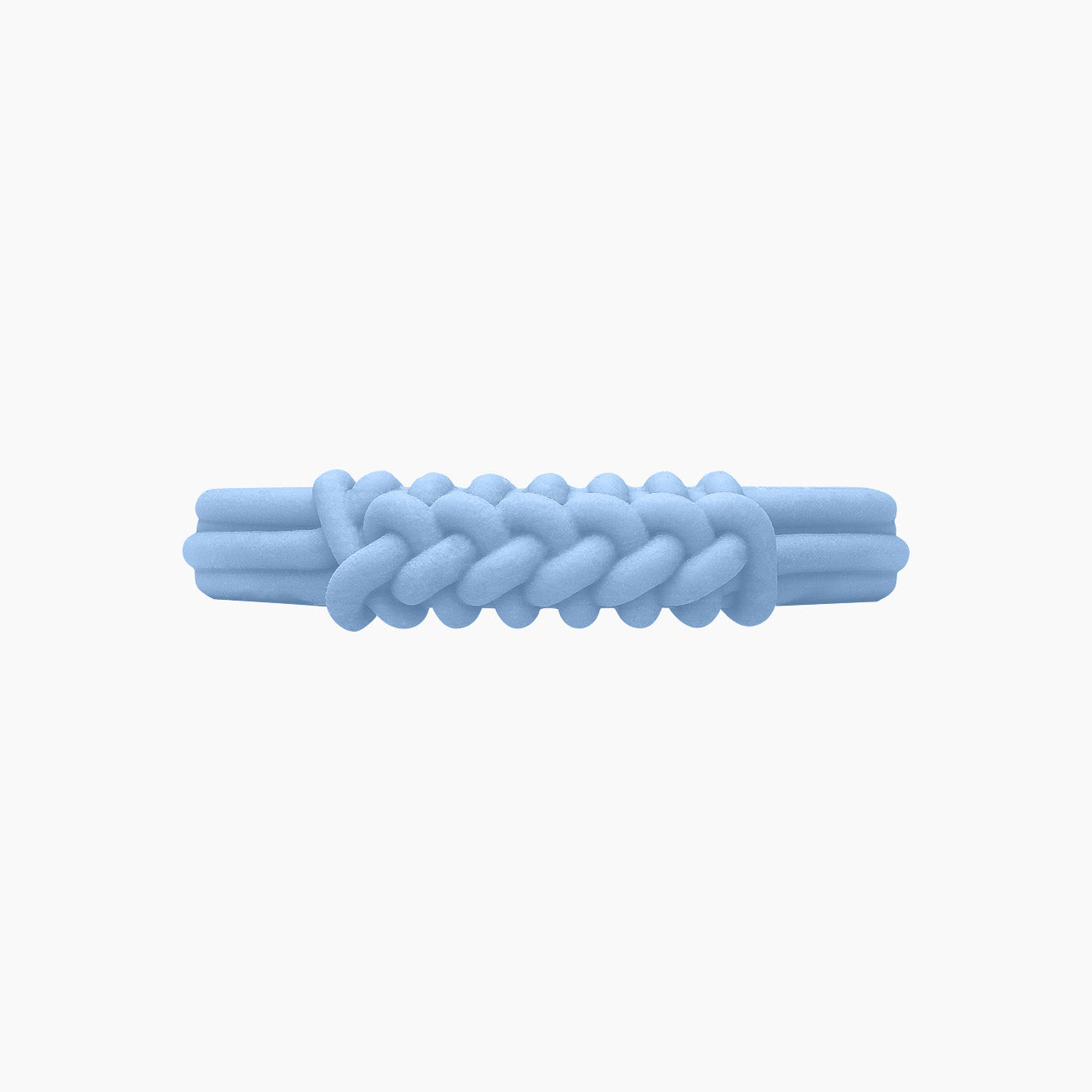 O Bracelet Knot Double Silicone Blu Pastello