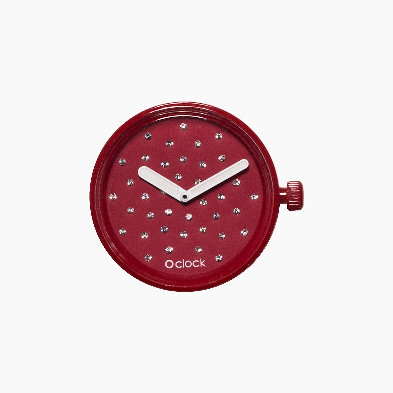 O Clock Mechanismus Cristal Rubin