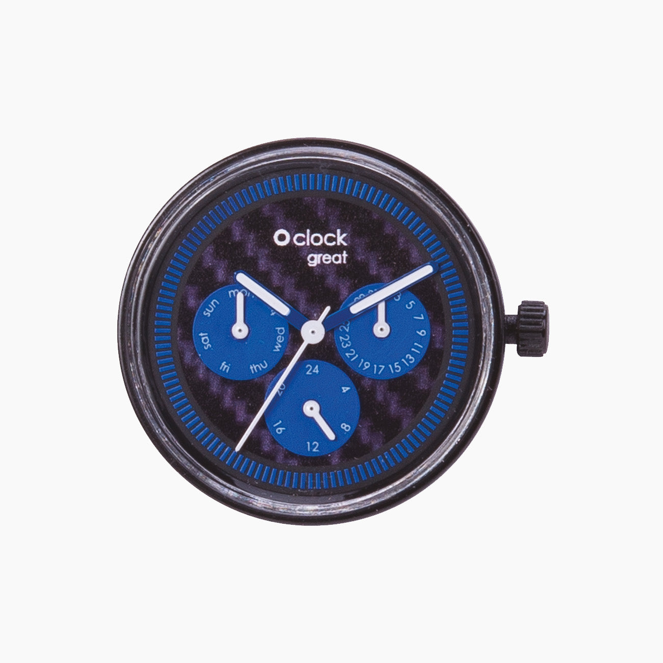 Mechanismus Great Day Time Carbon Blau