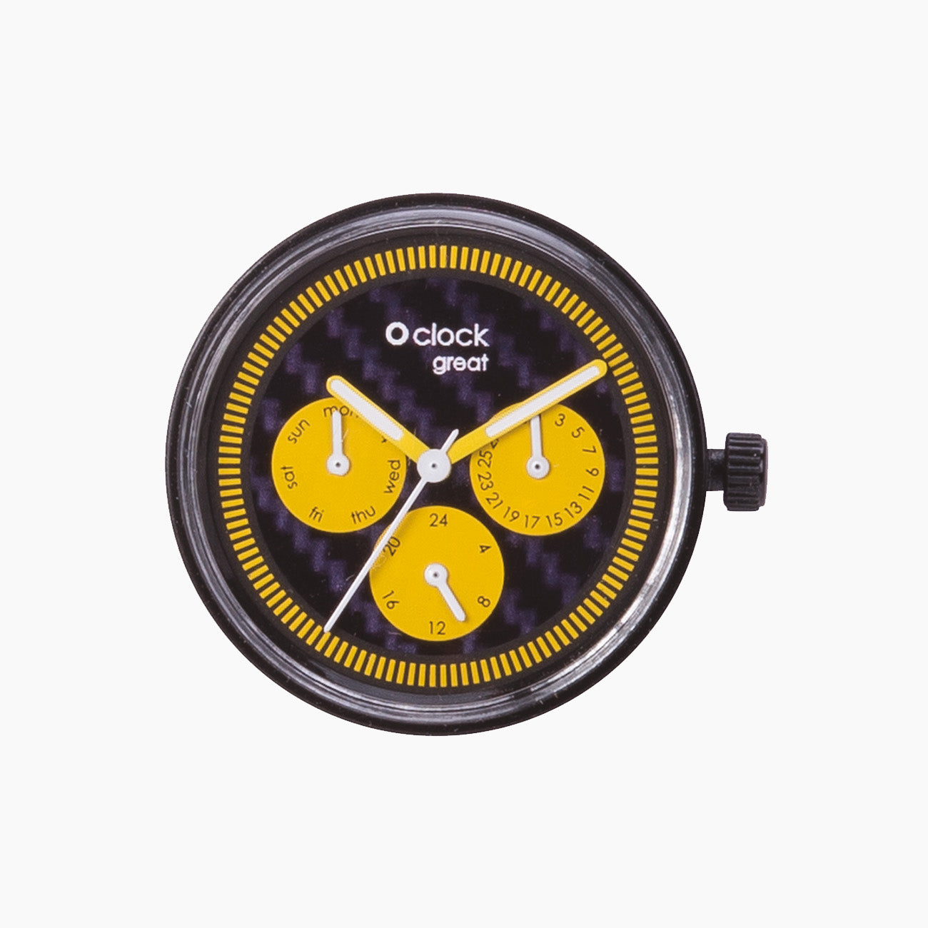 Meccanismo Great day time carbon giallo