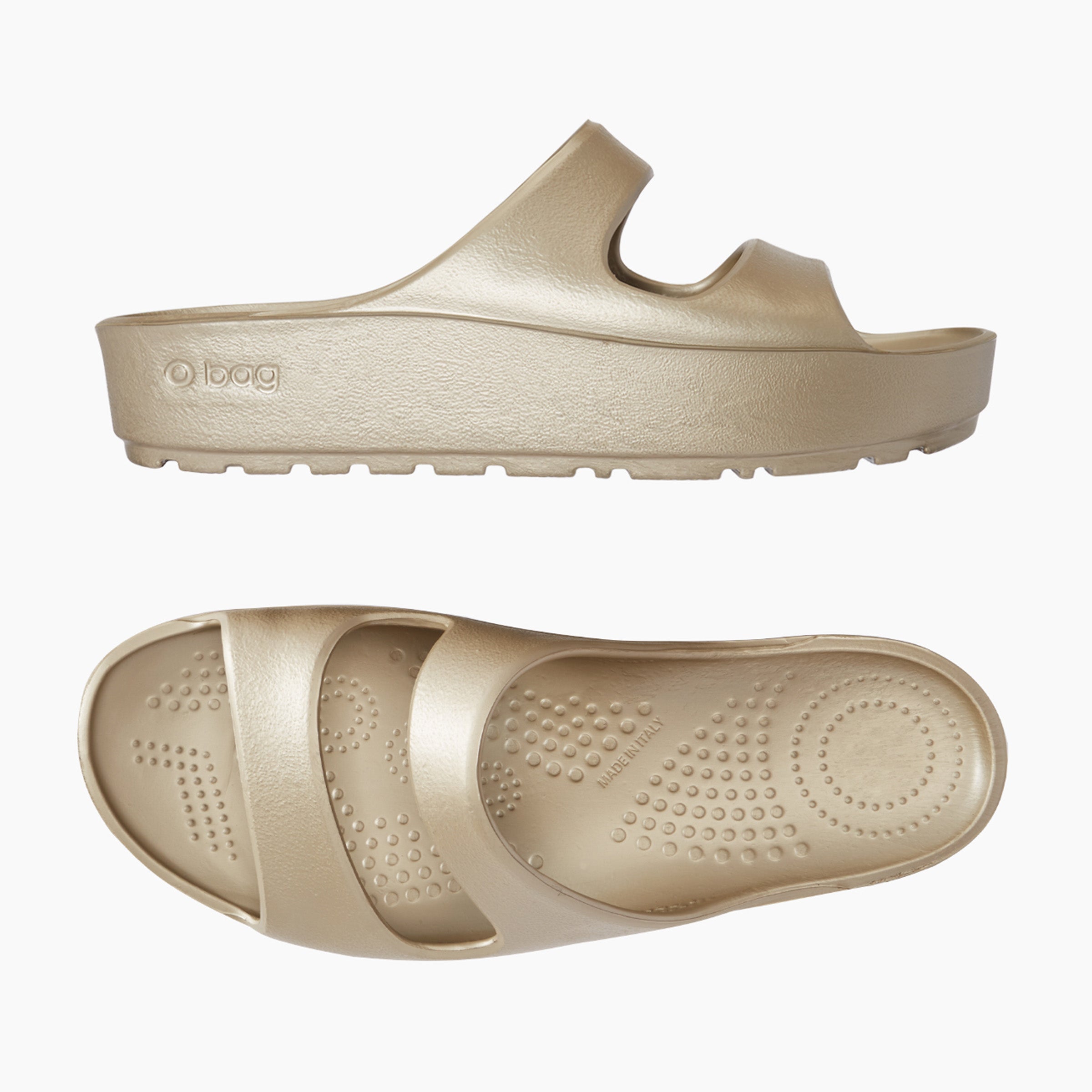 O shoes high sabbia metal