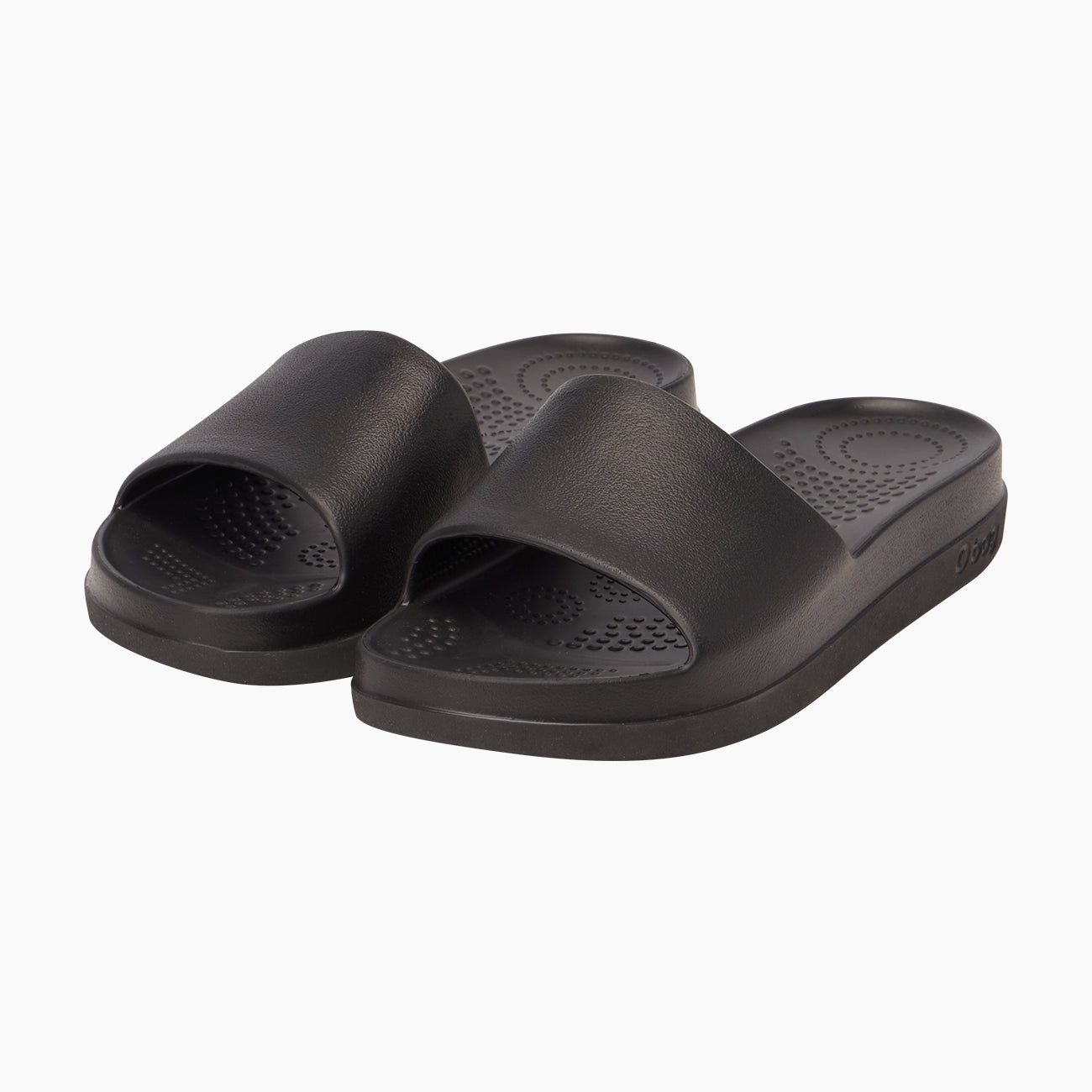 O Slippers Pantolette Damen Eva Compound Schwarz