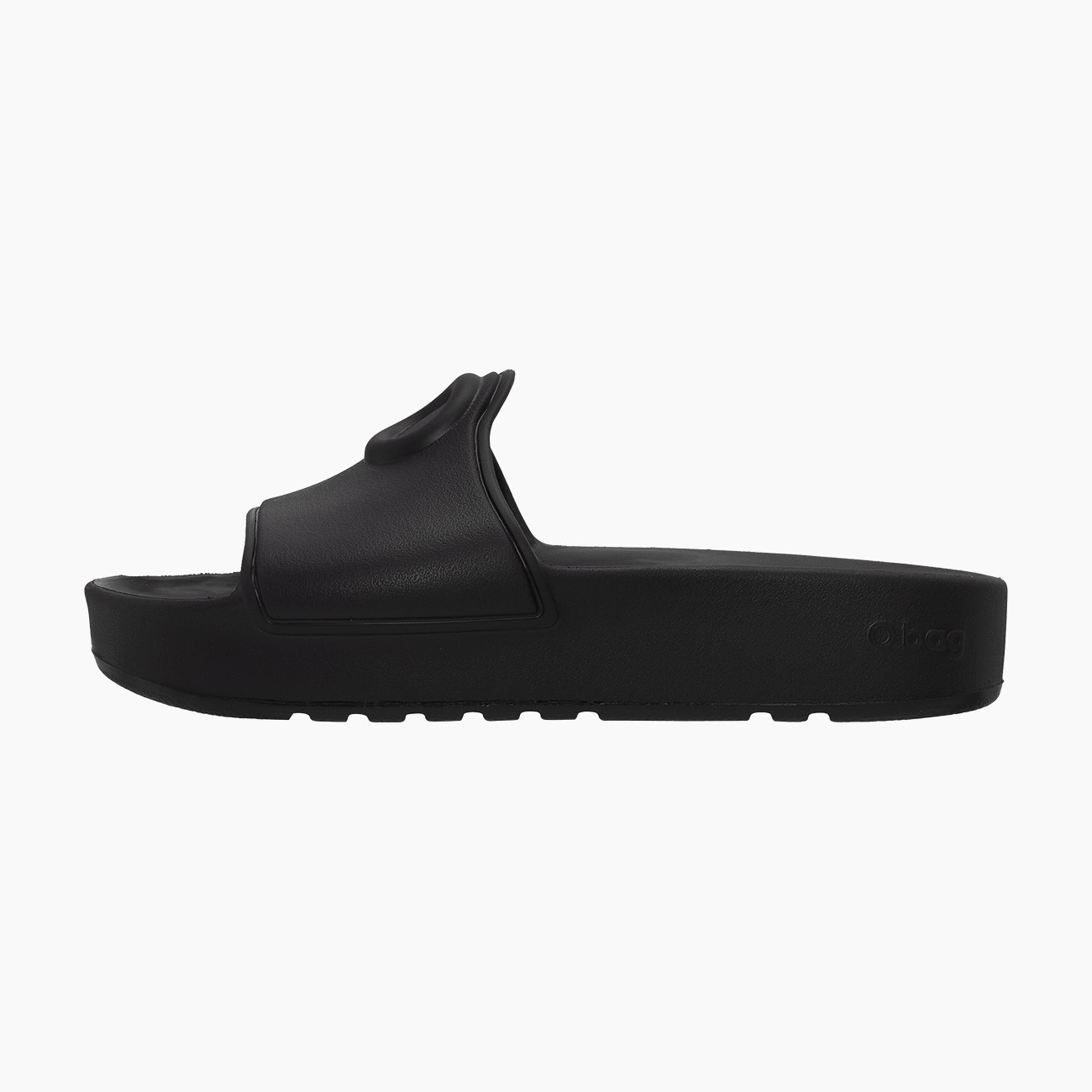 O slippers logo ciabatta donna nero