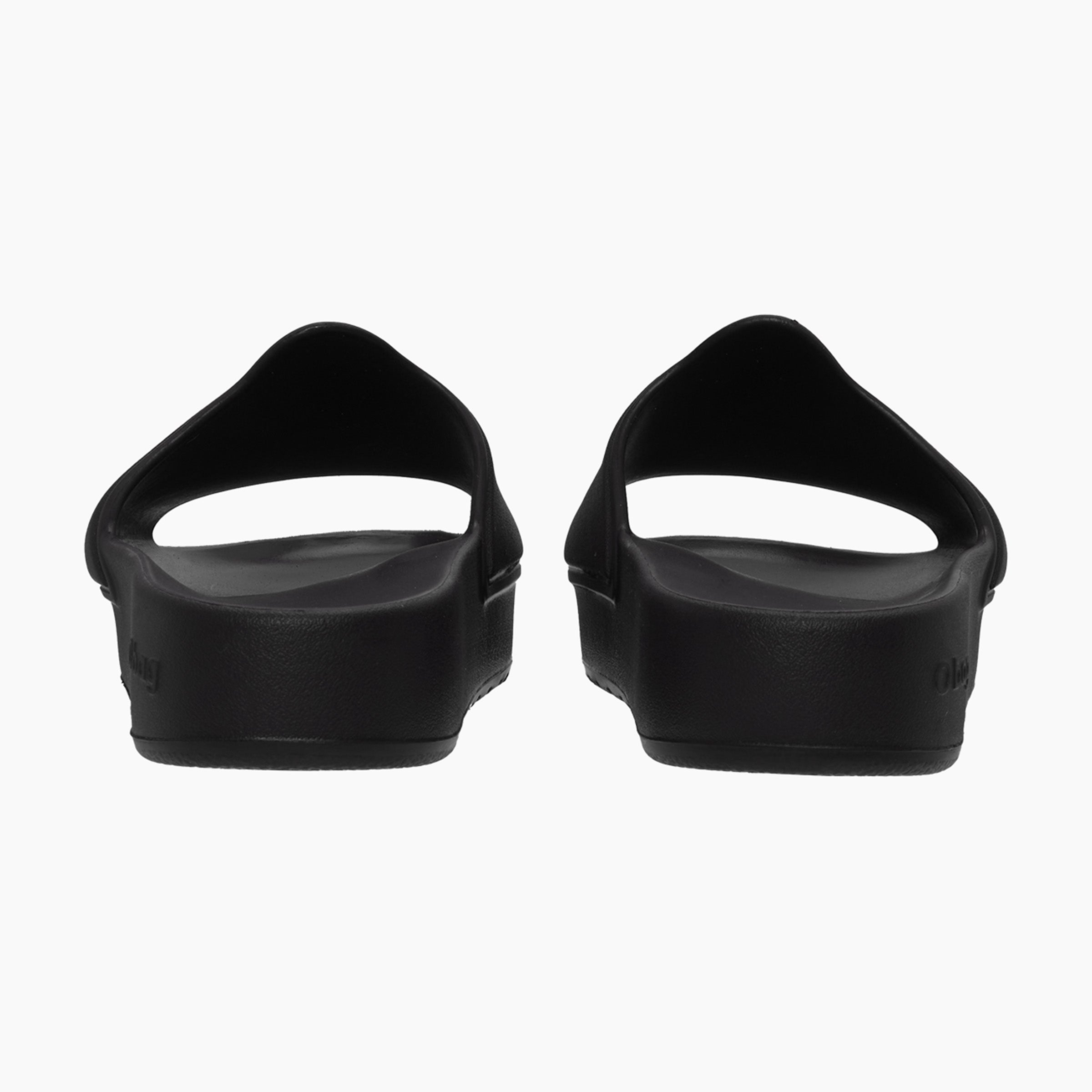 O slippers logo ciabatta donna nero