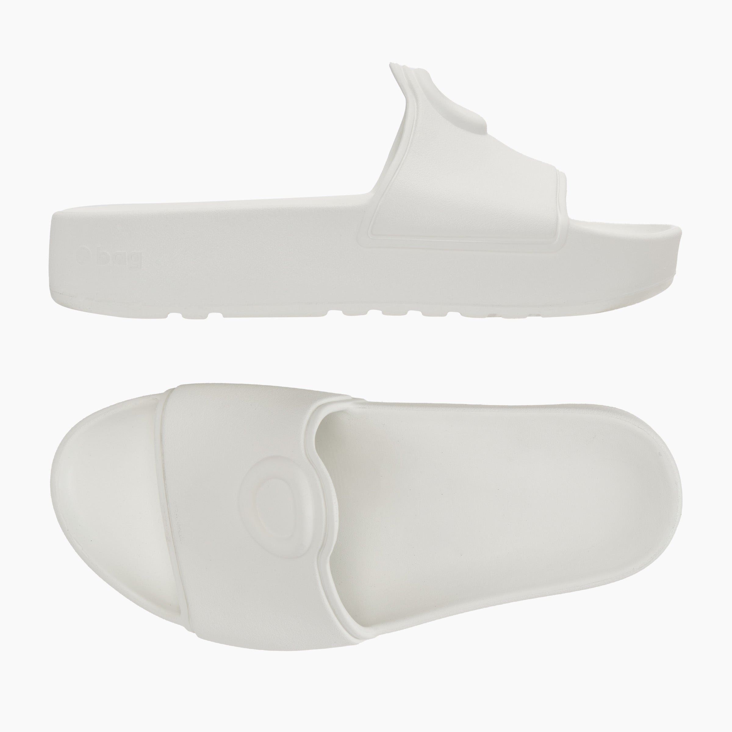 O slippers logo ciabatta donna latte
