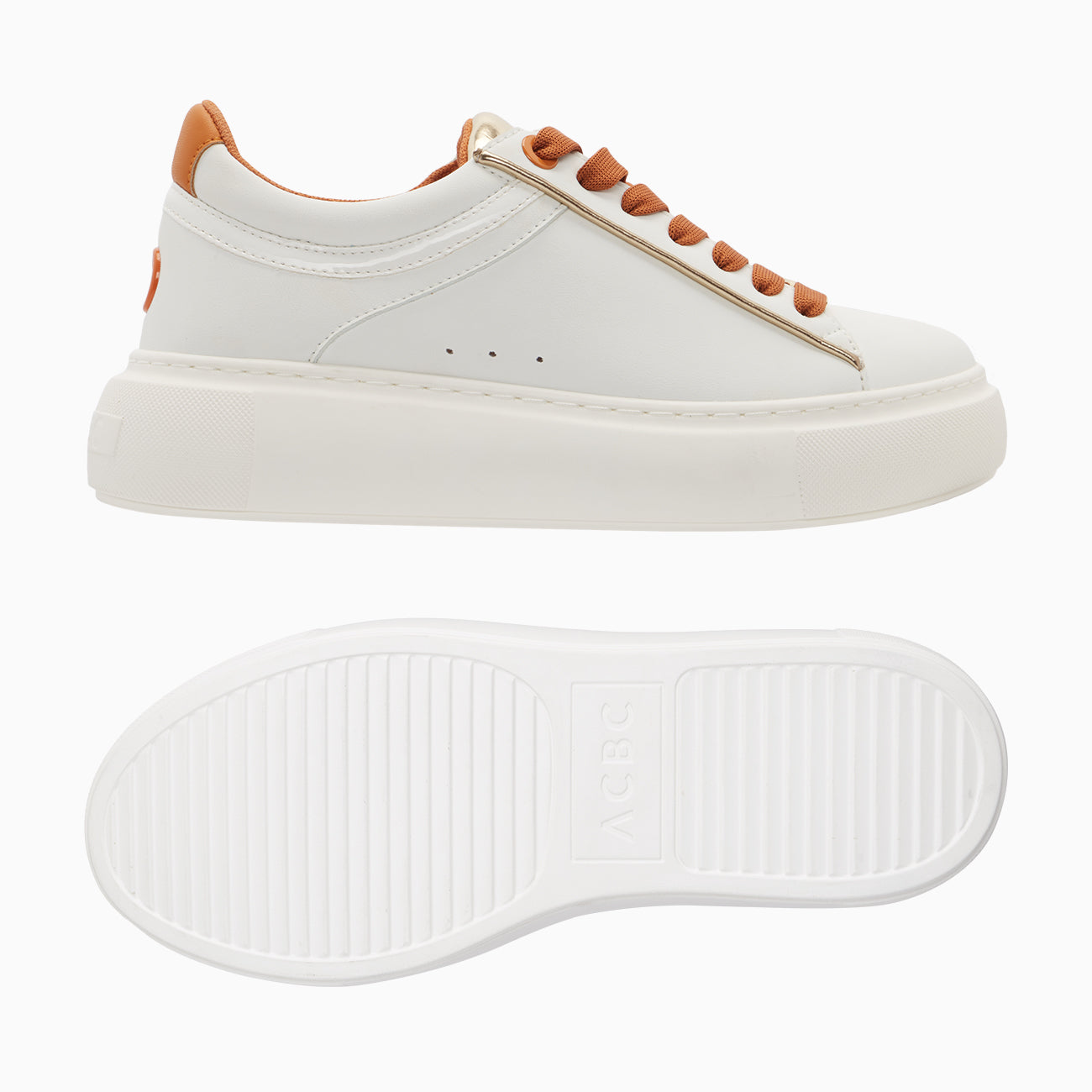 O sneakers London bianco e bruciato
