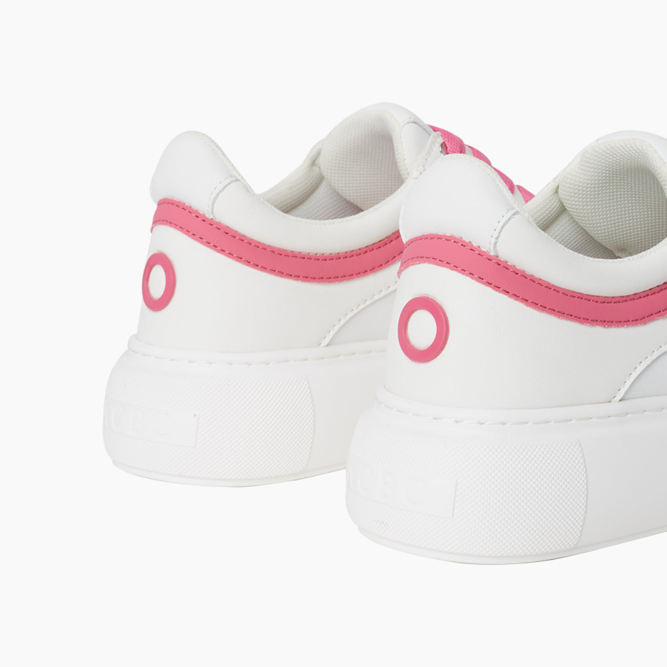 O sneakers Rio blanco y rosa