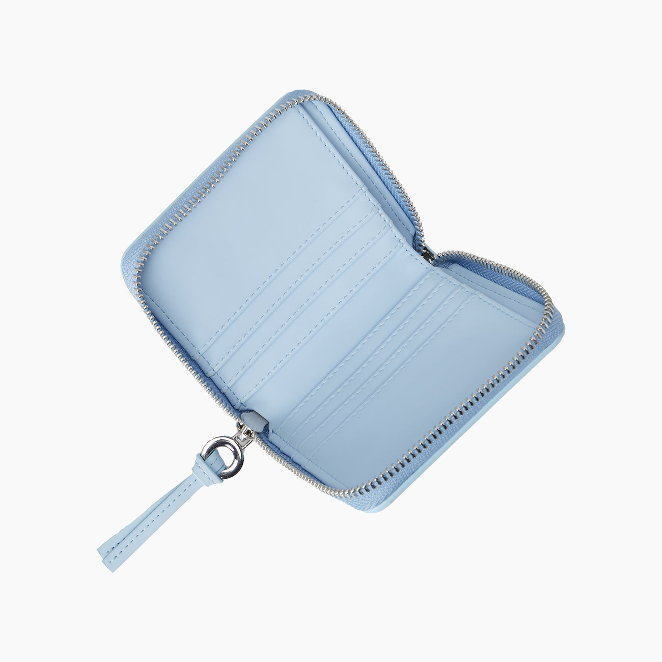 Portafoglio piccolo con chiusura a zip e portatessere