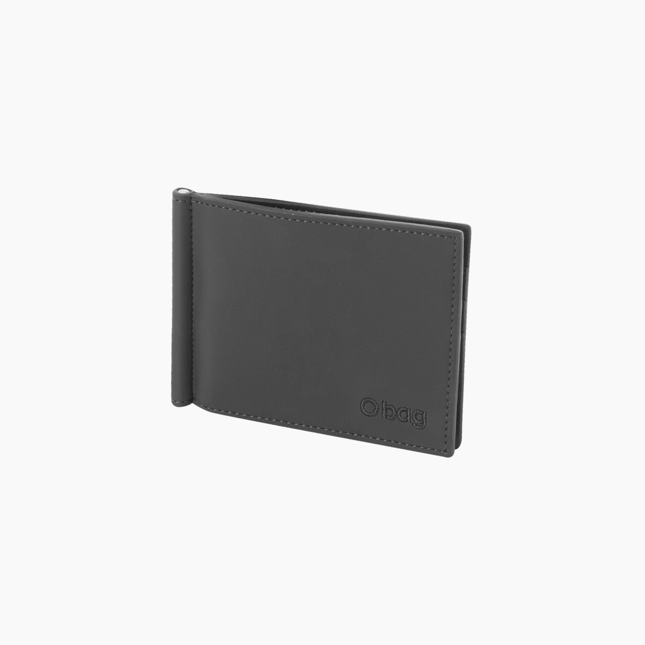 Banknote Holder Men'S O Caddy Rubberised Fabric + Leather Graphite
