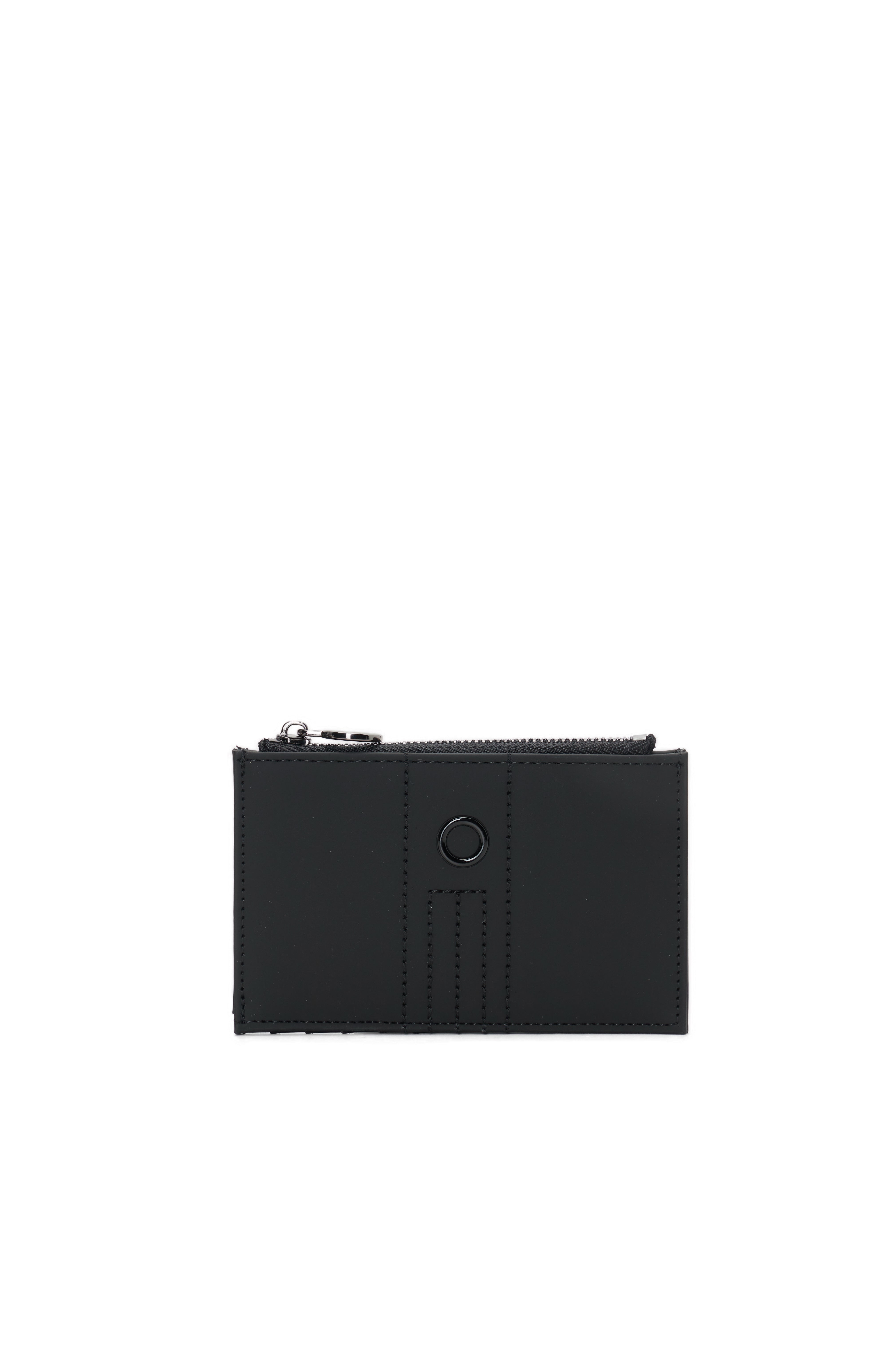 Accessoire Porte-Cartes Zippé O Bag Anemone Tissu Gommé Noir