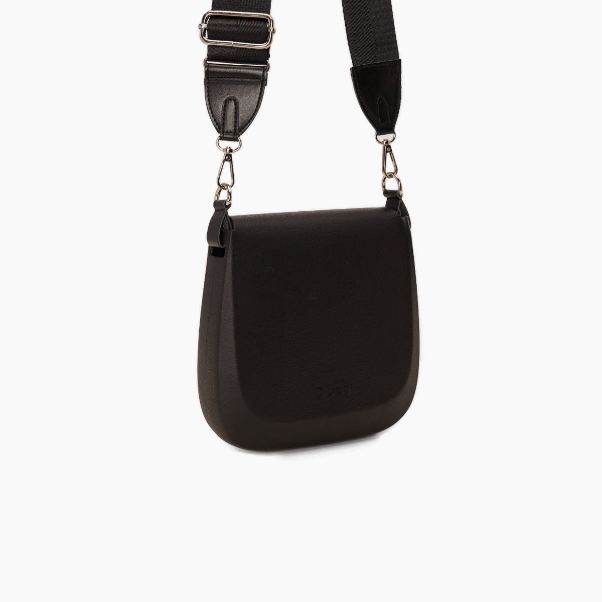 Borsa Composta O Bag Chase E Tracolla Regolabile Tessuto Nastro Nylon + Nappa Nero