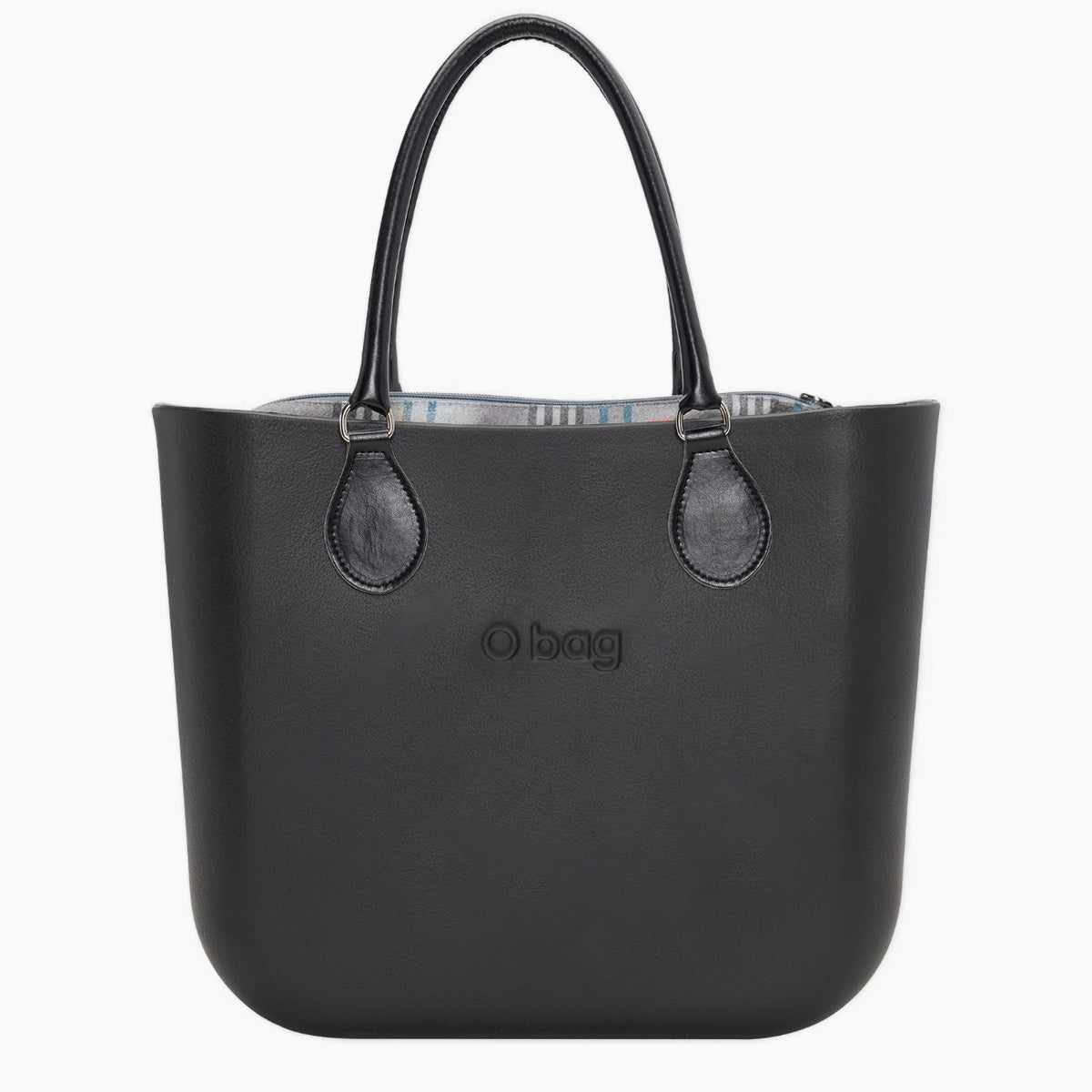 O Bag Completo con Asa Midi y Bolsa Interior de Tejido Scottish Dark